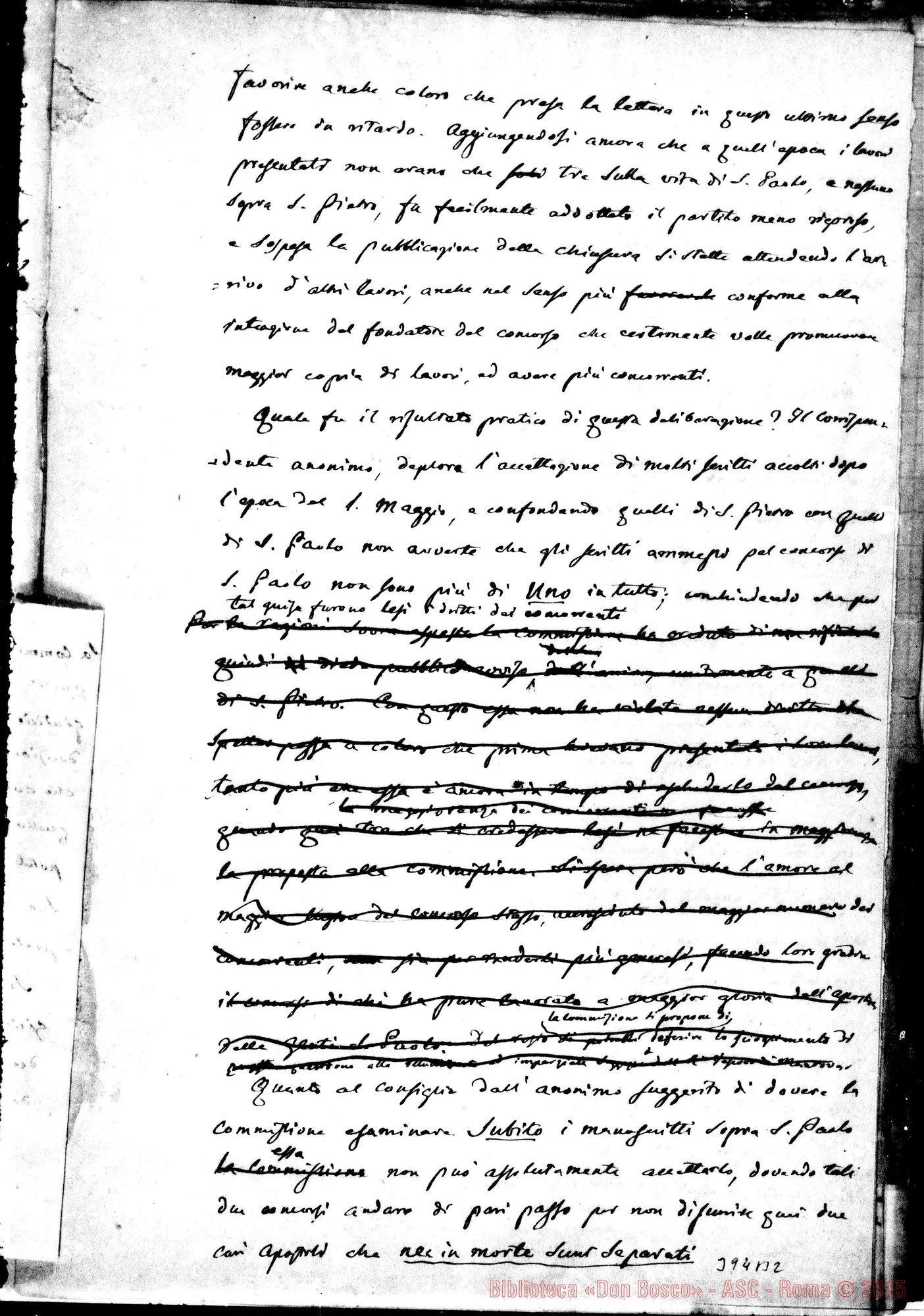 Fotogramma B 2 — Il Segretario della commissione provvisoria…