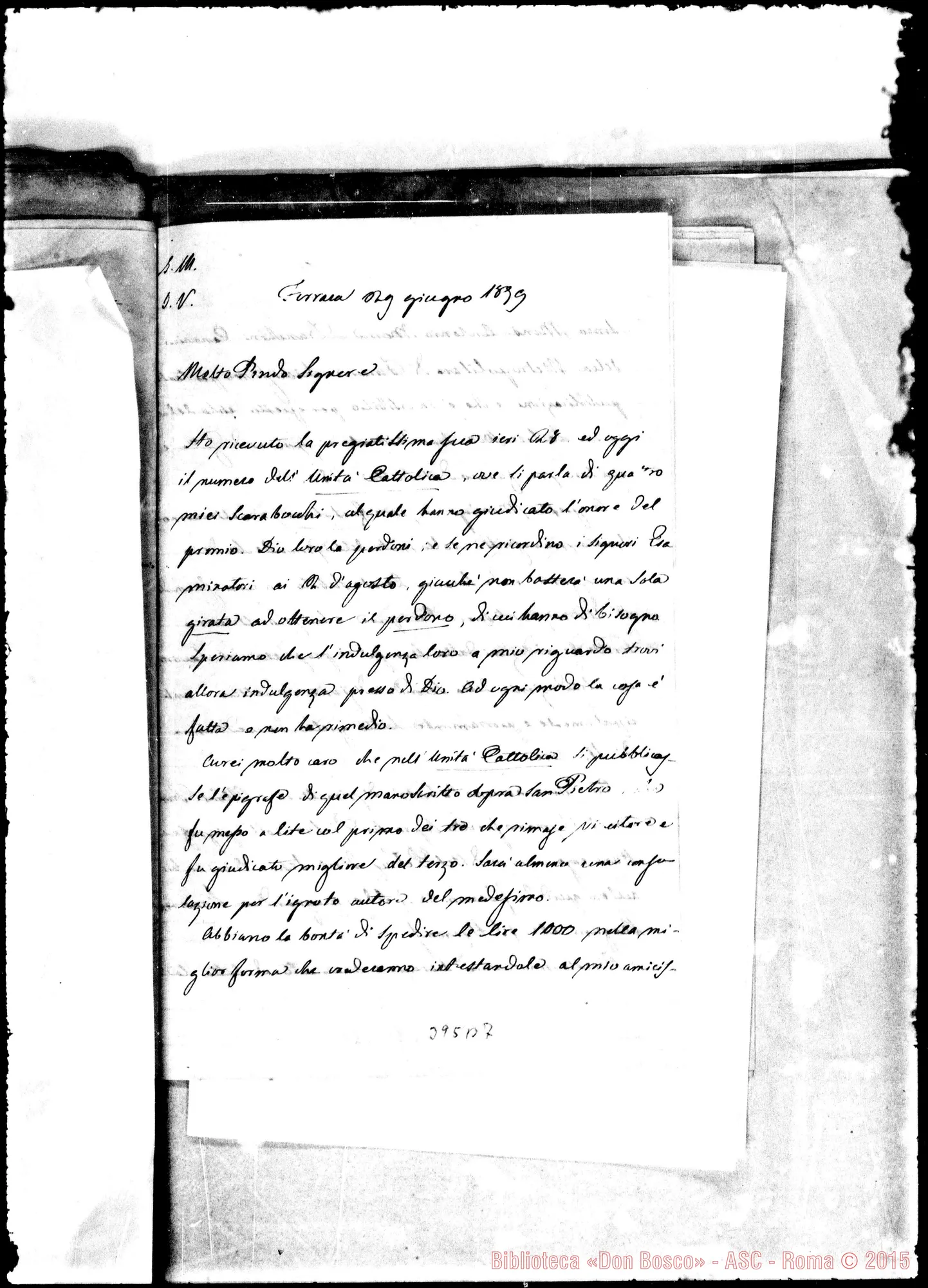 Fotogramma B 7 — Giacomo Murona-Molto Rev.do Sig.