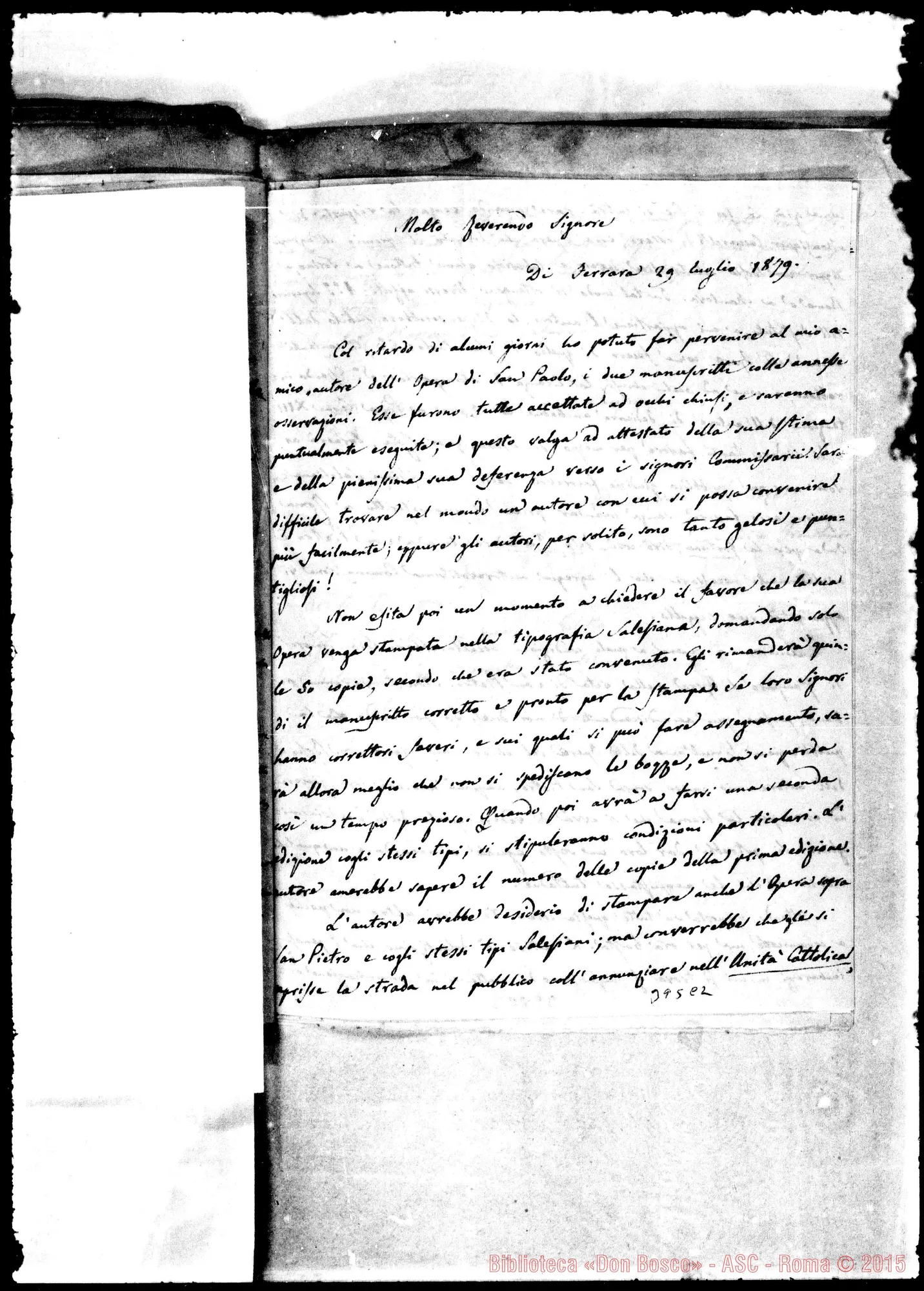Fotogramma C 2 — Can. Franchini, Antonio Maria-Molto Rev.do Sig.