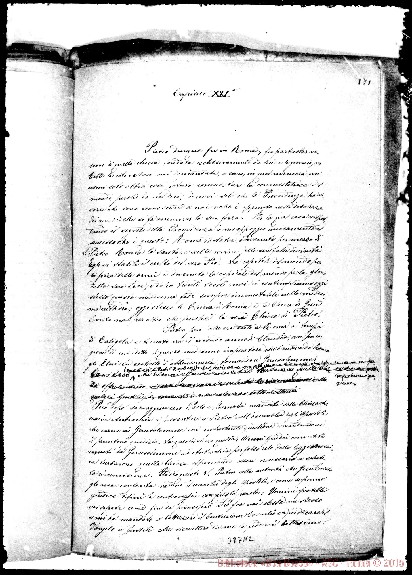 Fotogramma A 2 — «Ego rogavi prò te, Petre, ut non deficiat fides tua…»