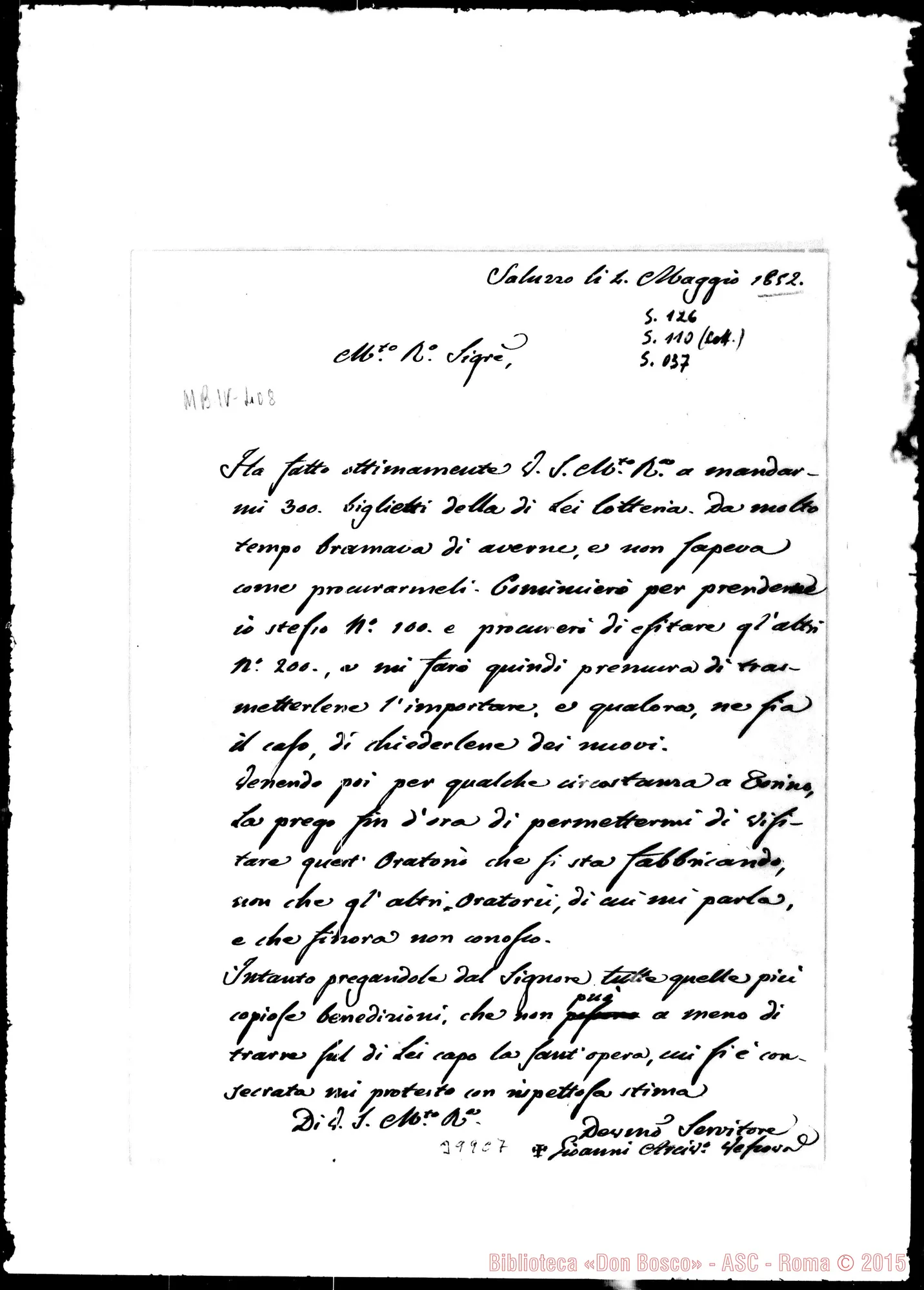 Fotogramma C 7 — Mons. Giov. Antonio Gianotti, vesc.-Bosco