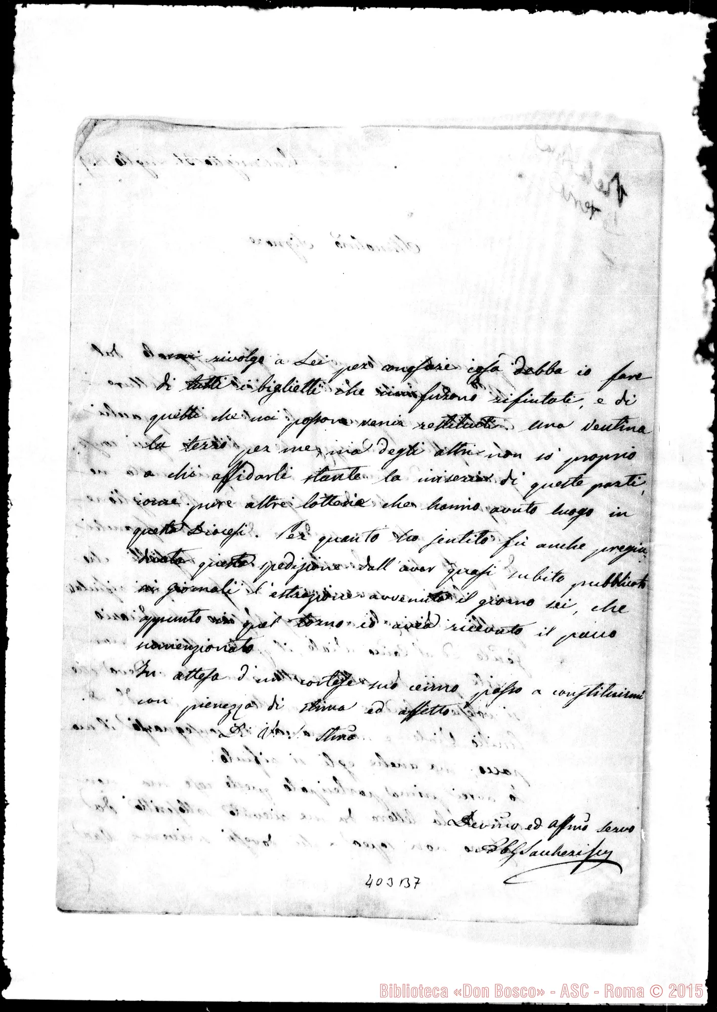 Fotogramma B 7 — N.N.-Stimatissimo Sig.