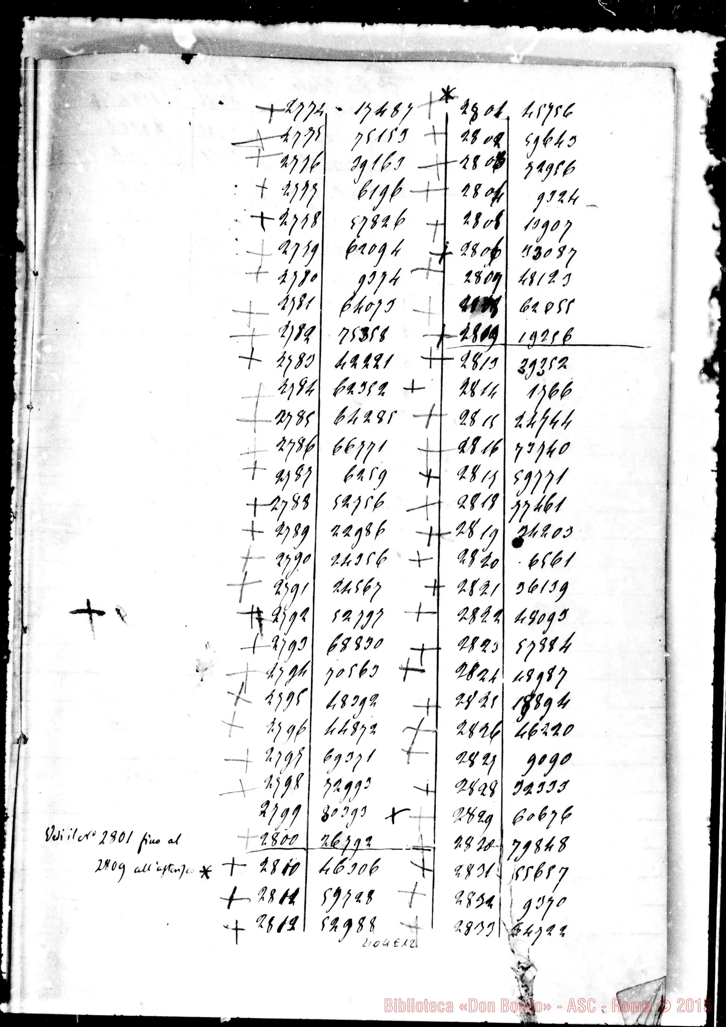 Fotogramma E 12 — Numeri estratti…