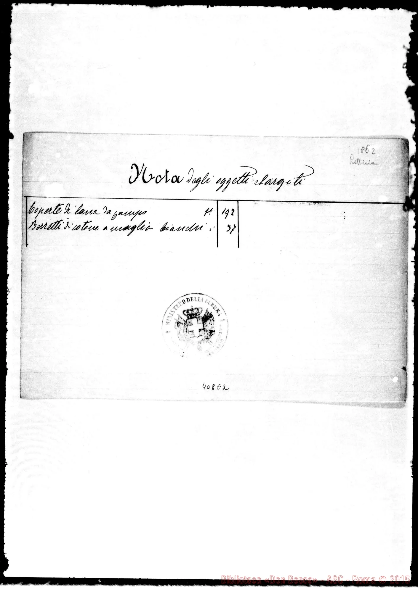 Fotogramma E 2 — Nota