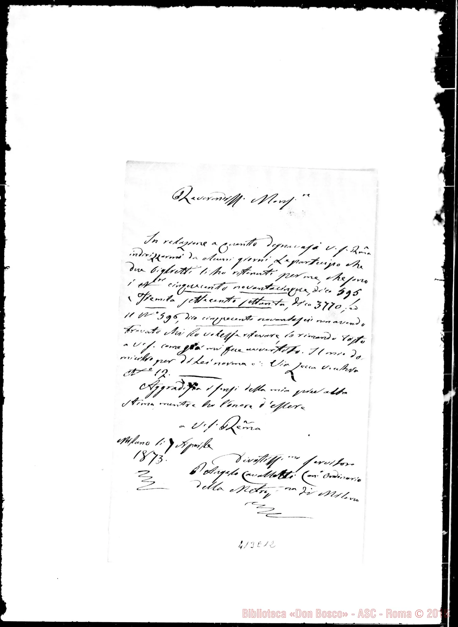 Fotogramma E 12 — Cavalletti-Molto Rev.do Sig.