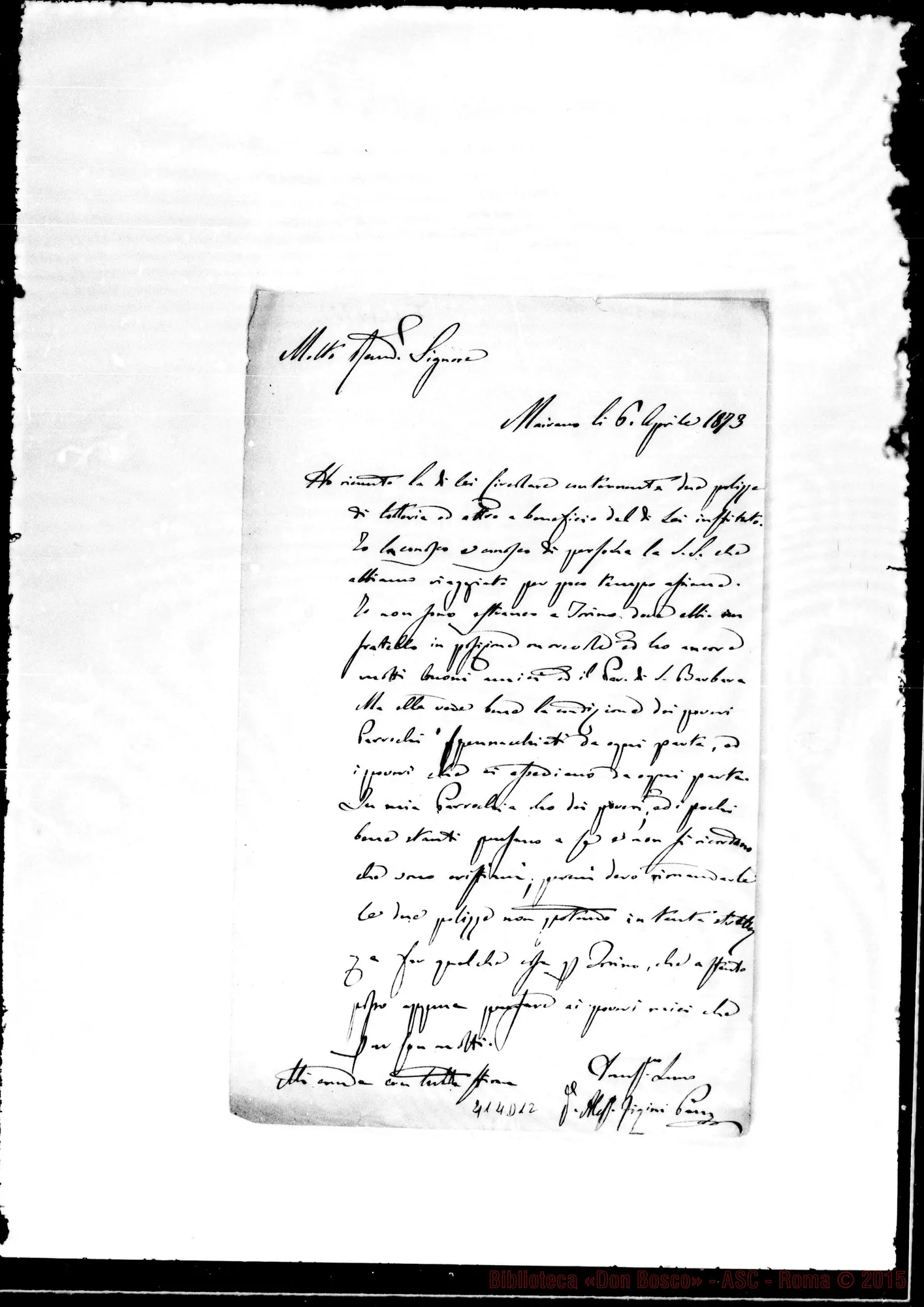 Fotogramma D 12 — Deiro-Molto Rev.do Sig.