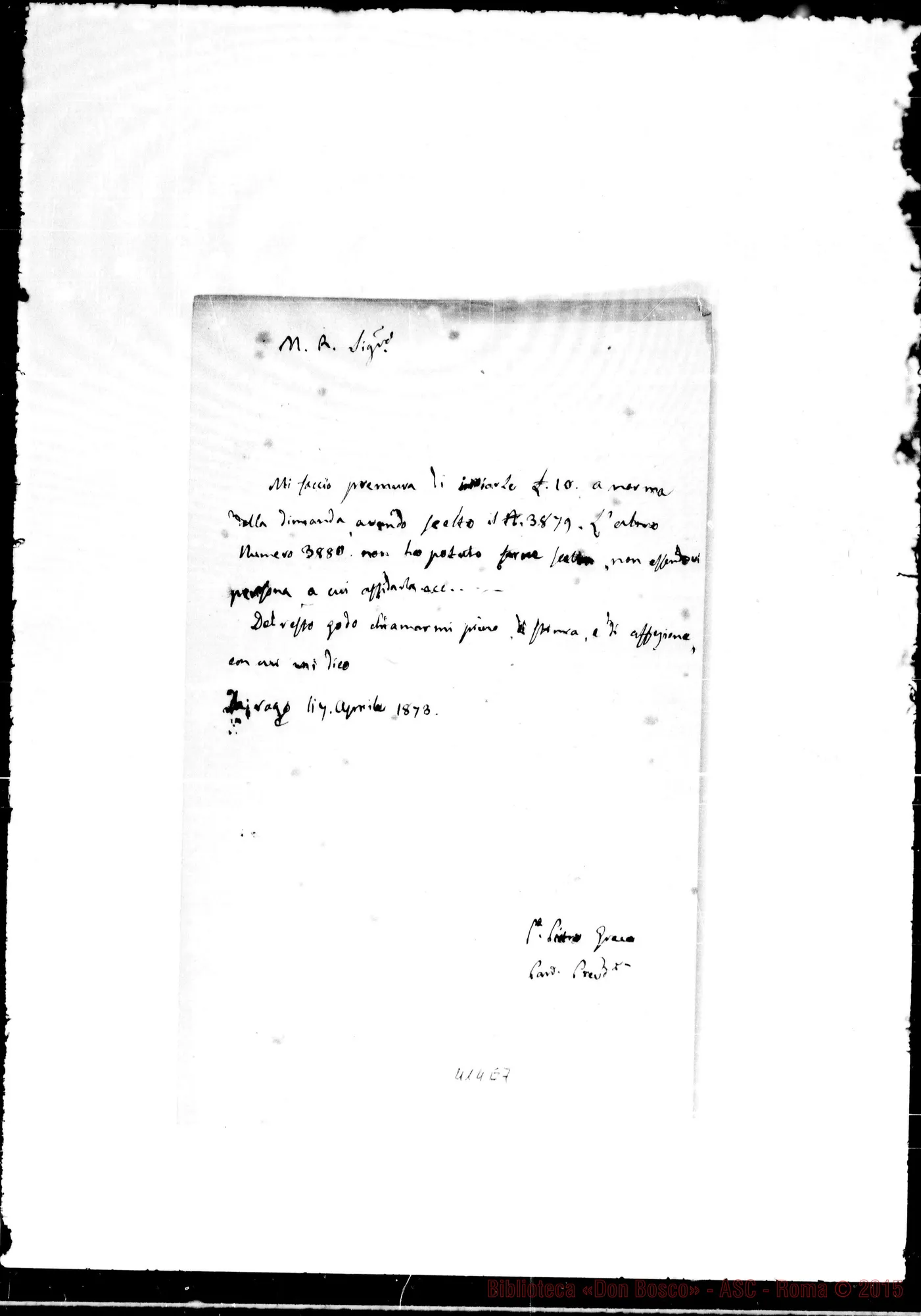 Fotogramma E 7 — Greco-Molto Rev.do Sig.