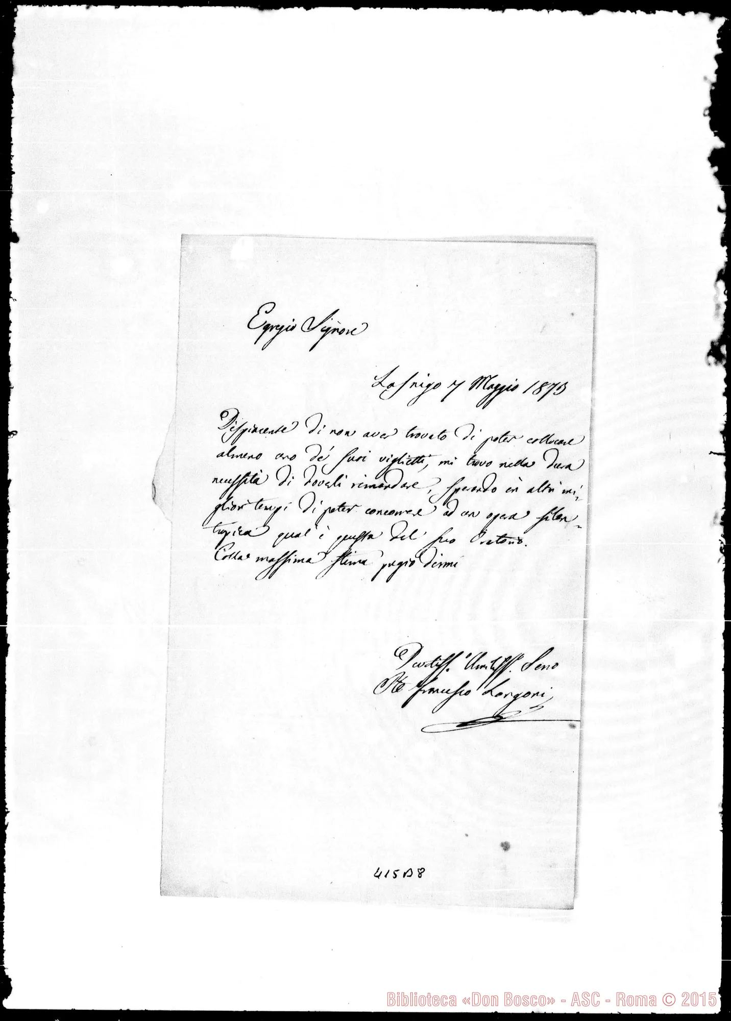Fotogramma B 8 — Longoni-Egregio Sig.
