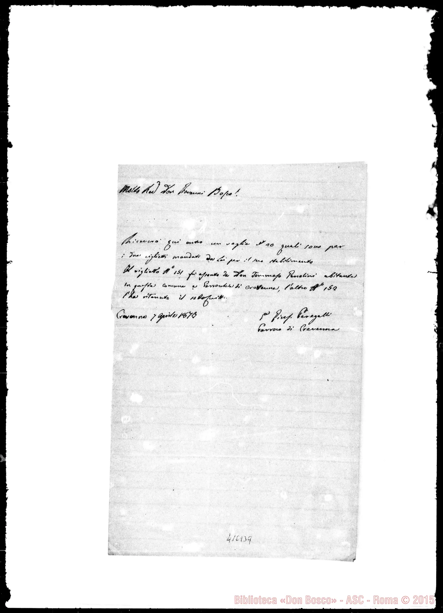 Fotogramma B 9 — Peregalli-Bosco