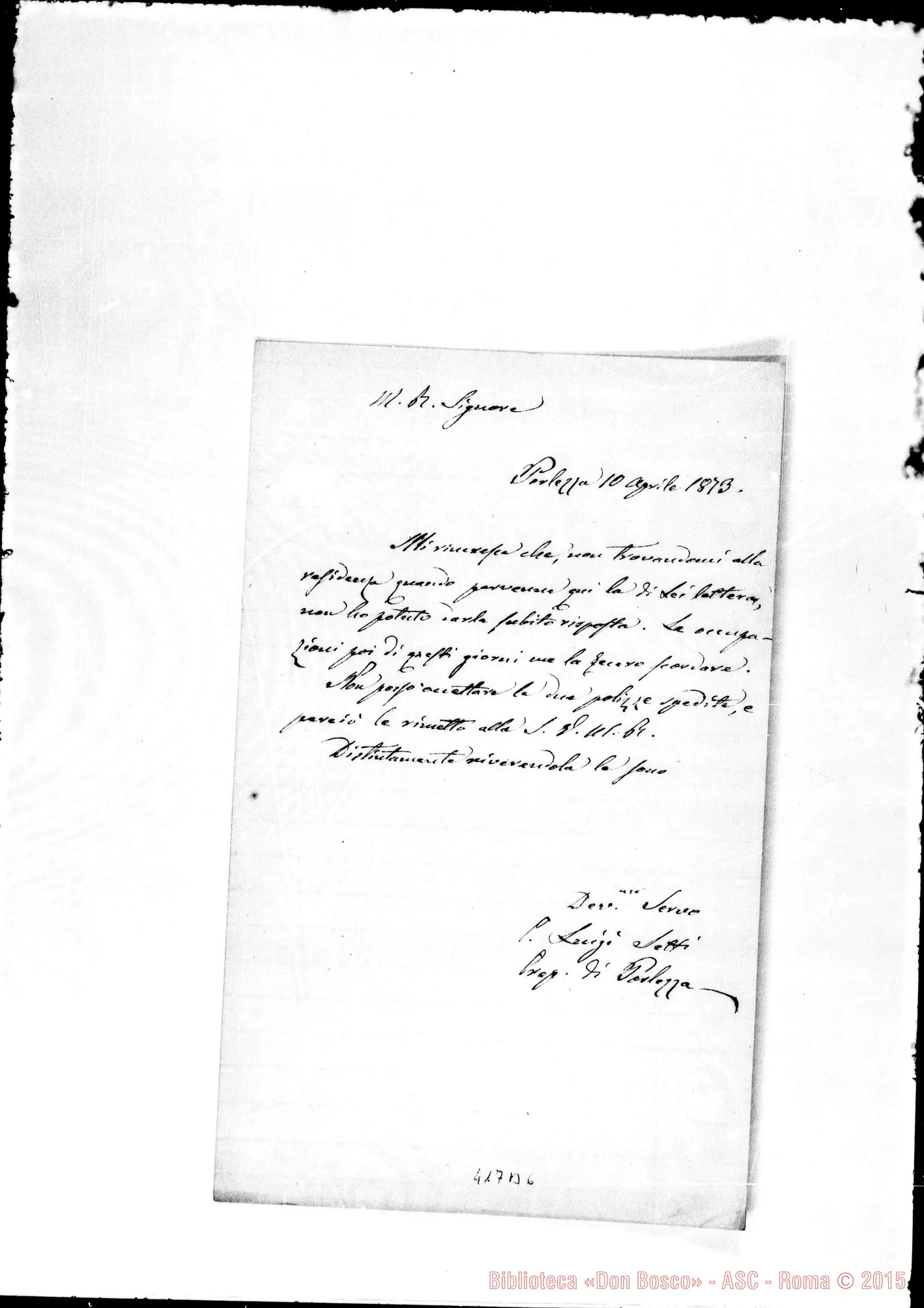 Fotogramma B 6 — Setti-Molto Rev.do Sig.