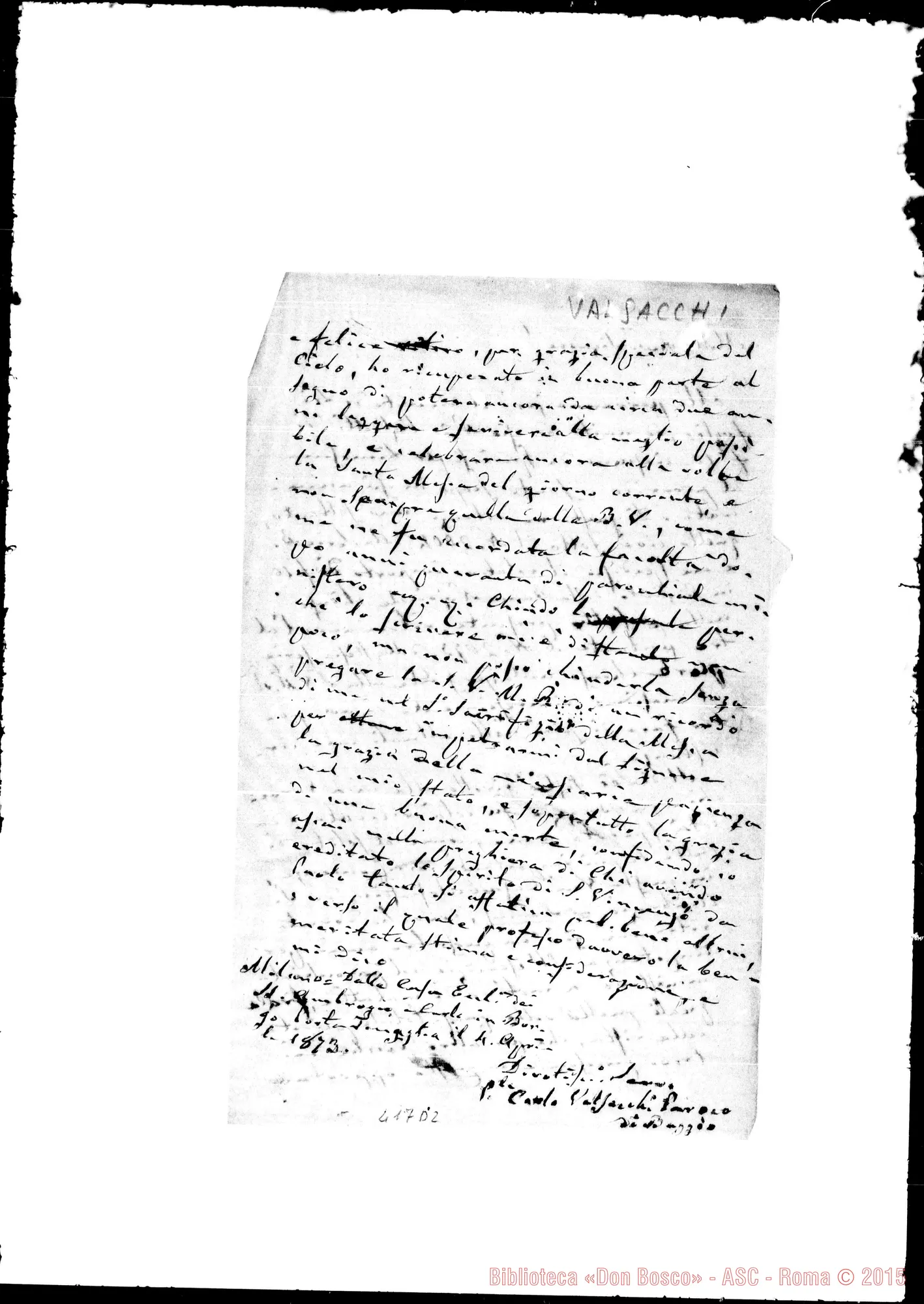 Fotogramma D 2 — Valsacchi-Molto Rev.do Sig.