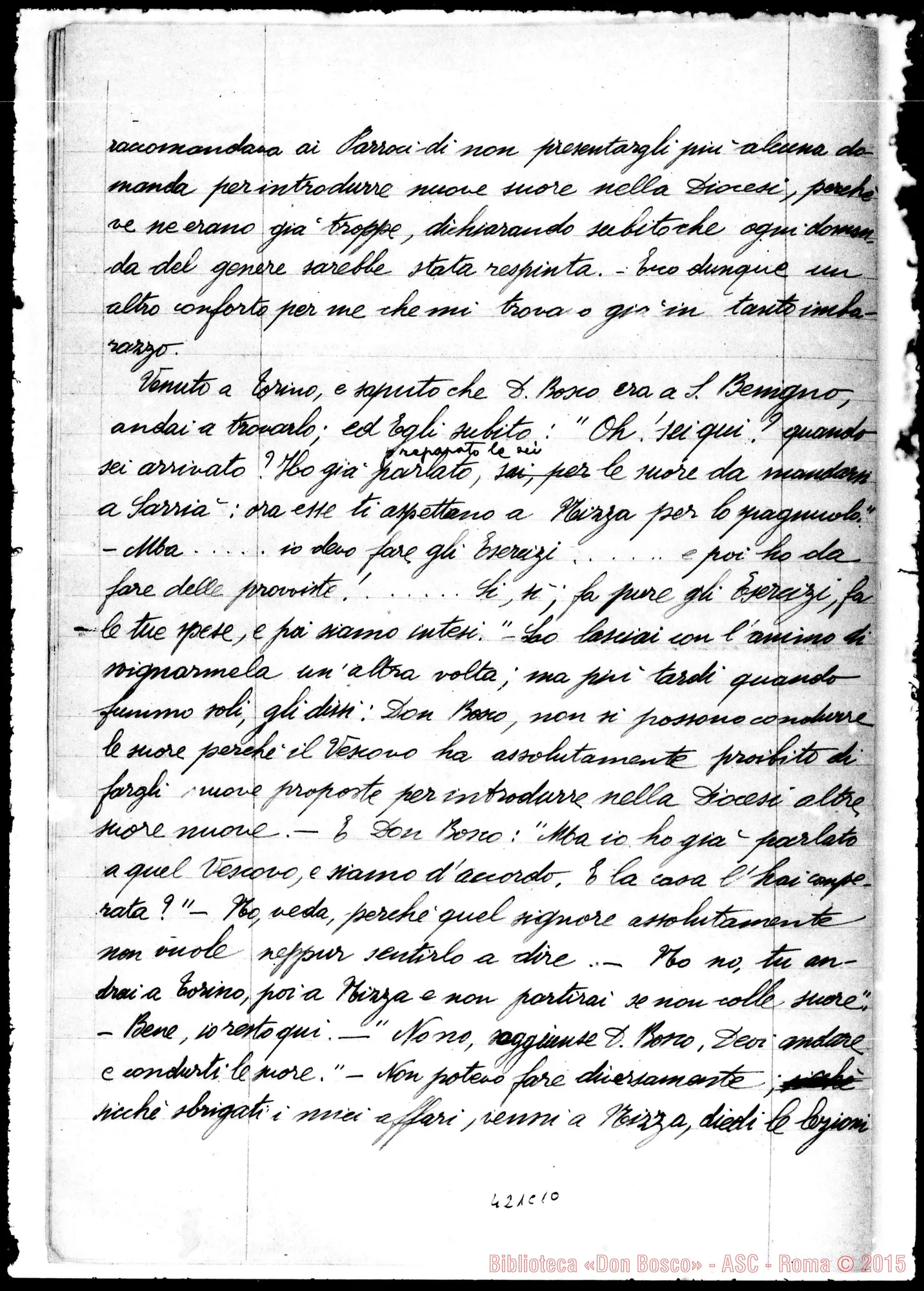 Fotogramma C 10 — Narrazione del Sig. D. Branda