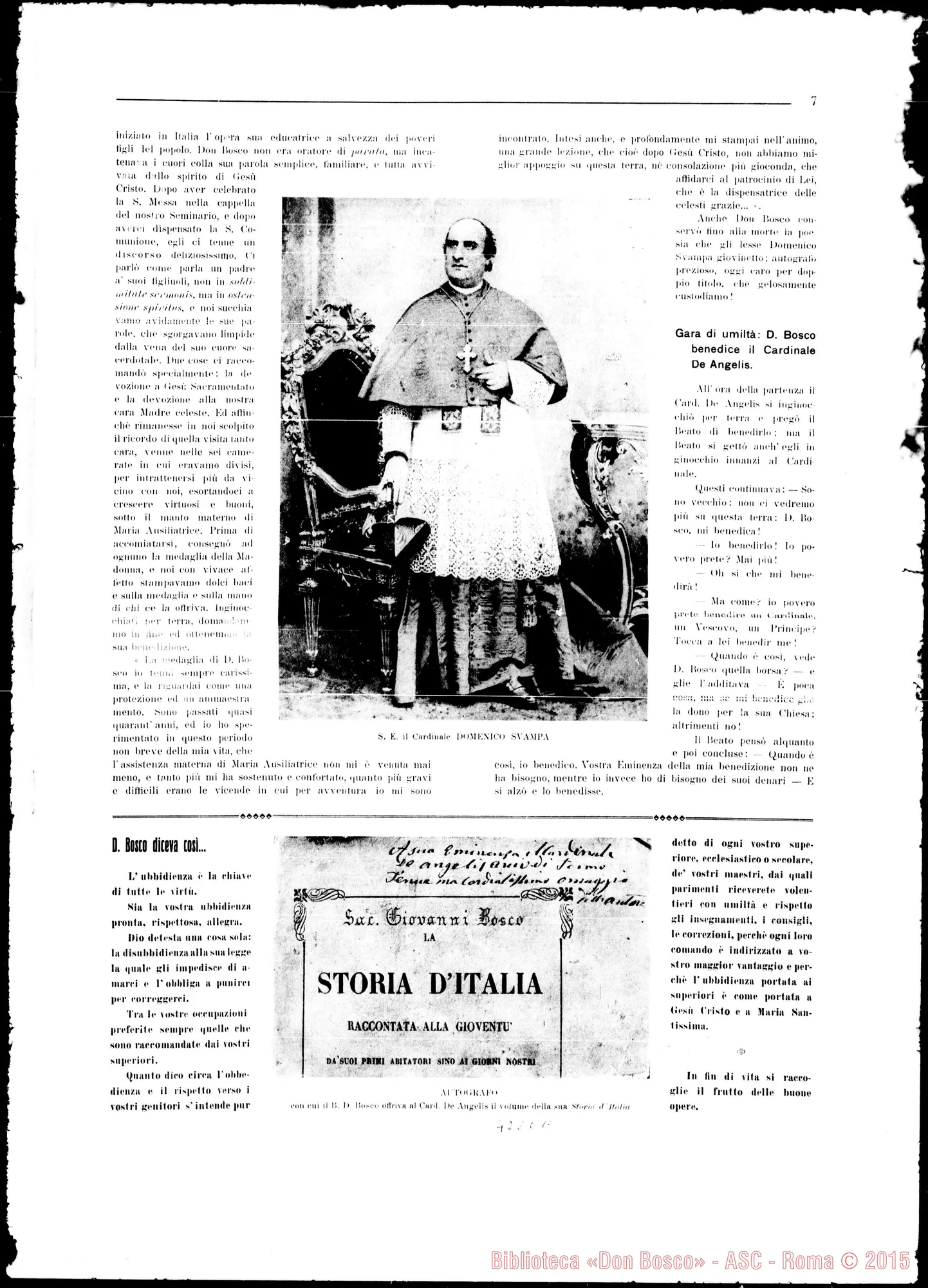 Fotogramma C 11 — Fermo: Omaggio A D. Bosco