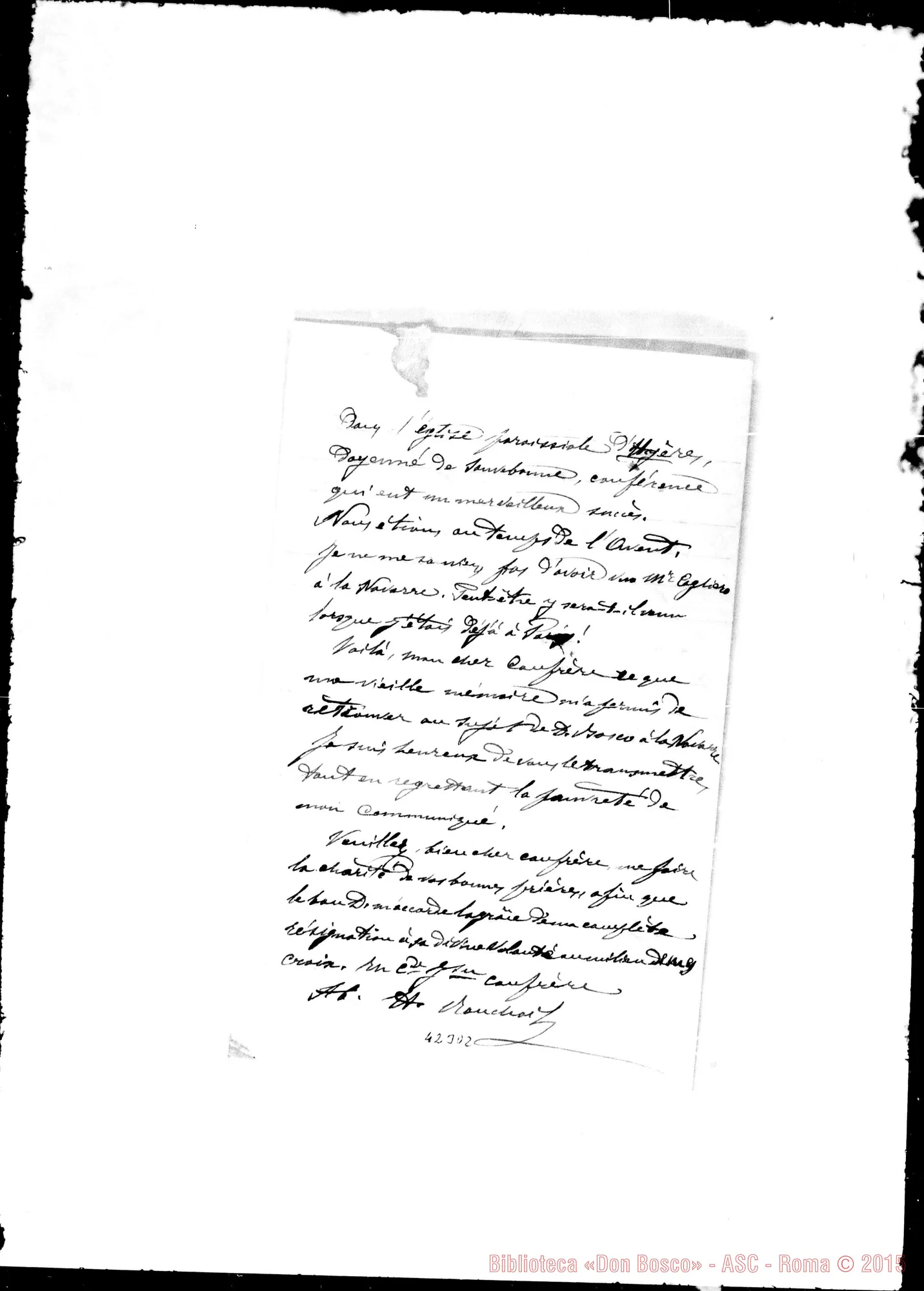 Fotogramma D 2 — La Navarre: Ronchail-Bien cher confrère