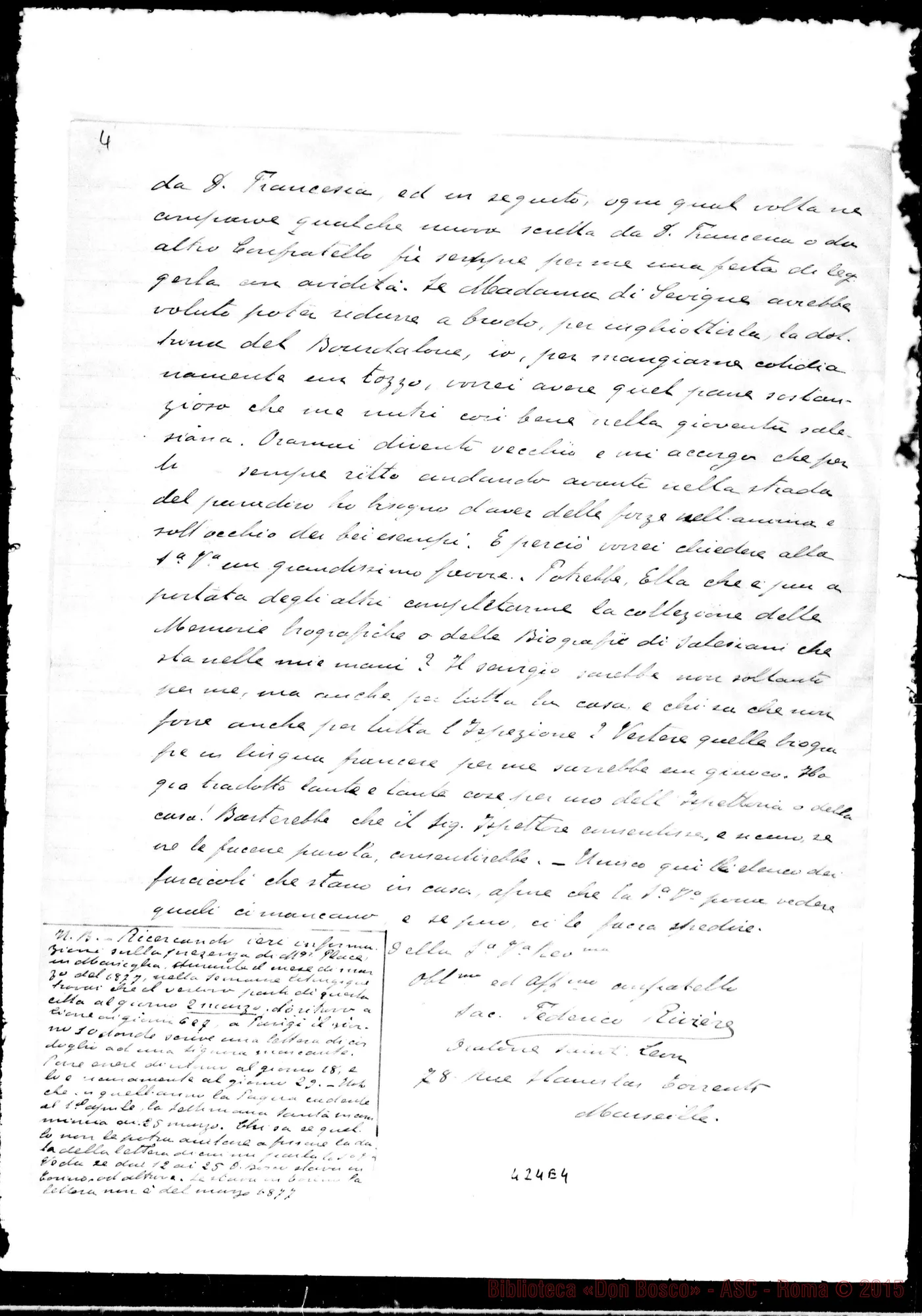 Fotogramma E 4 — Marsiglia: Federico Rivière-Ceria