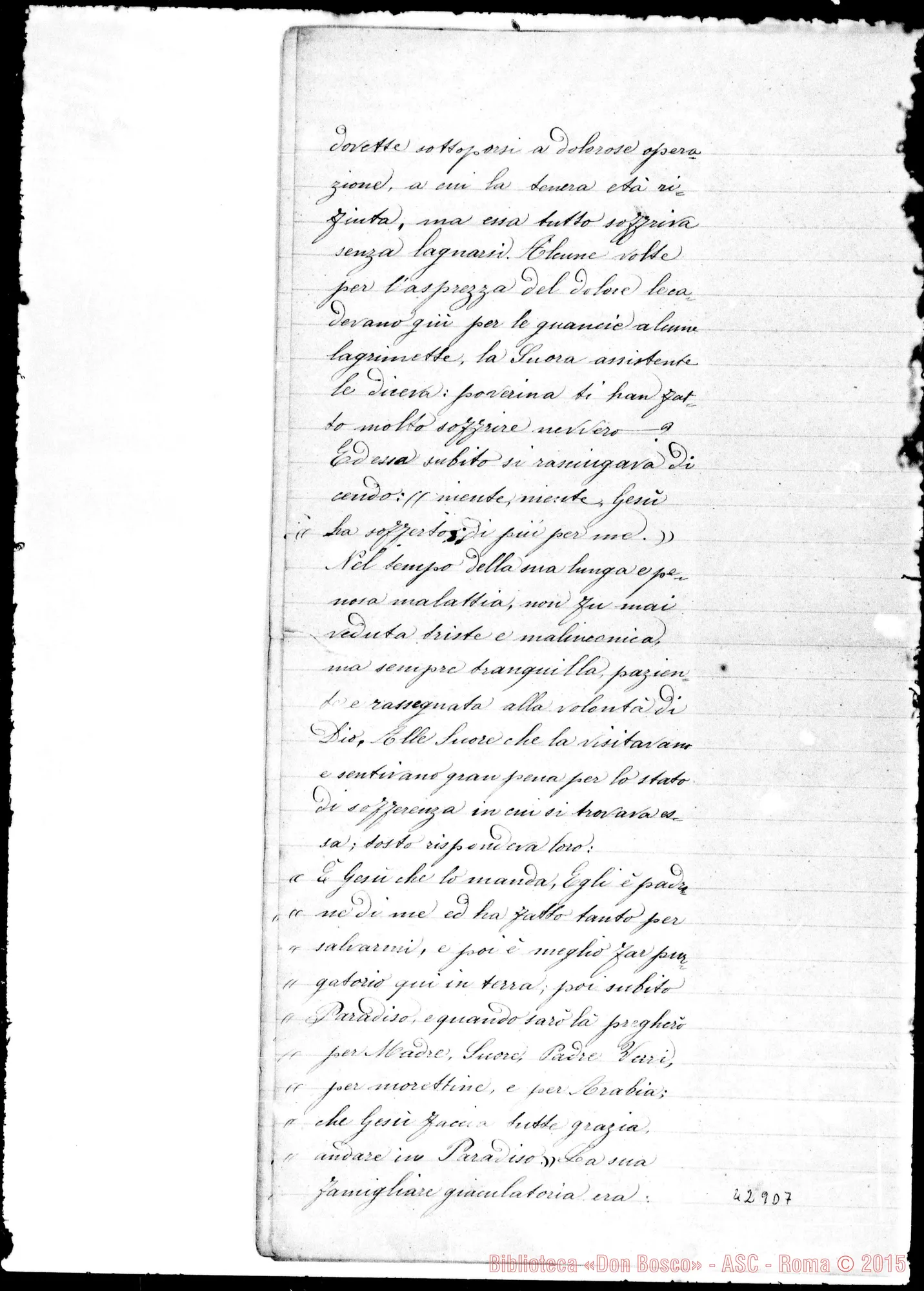 Fotogramma D 7 — Brevi notizie… giovane Araba Bakita…