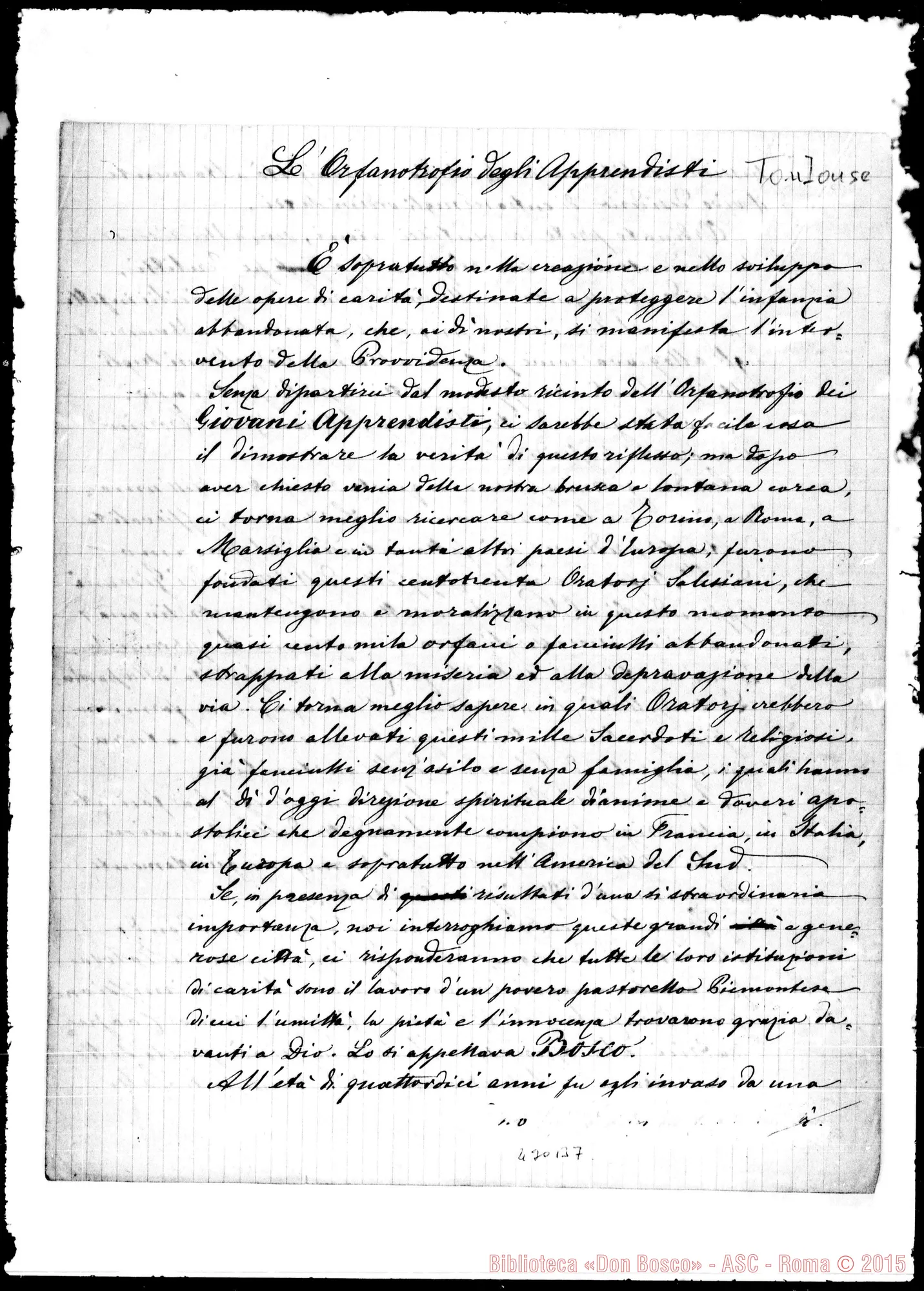 Fotogramma B 7 — Toulouse: L’Orfanatrofio degli apprendisti