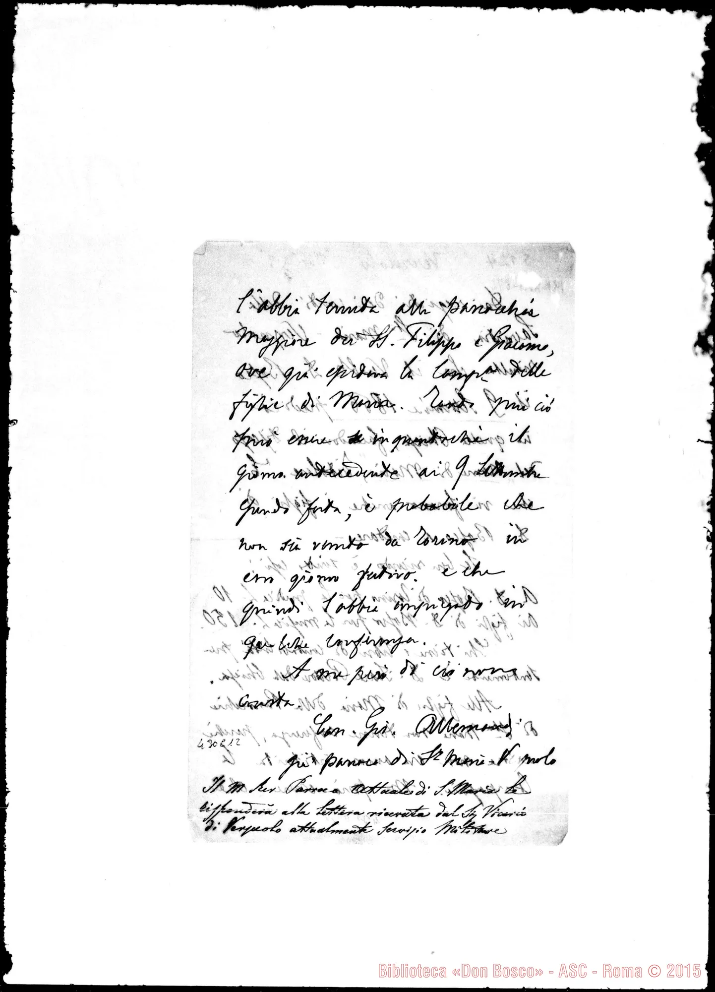 Fotogramma C 12 — Can. Giù. Allemand: Dai registri…