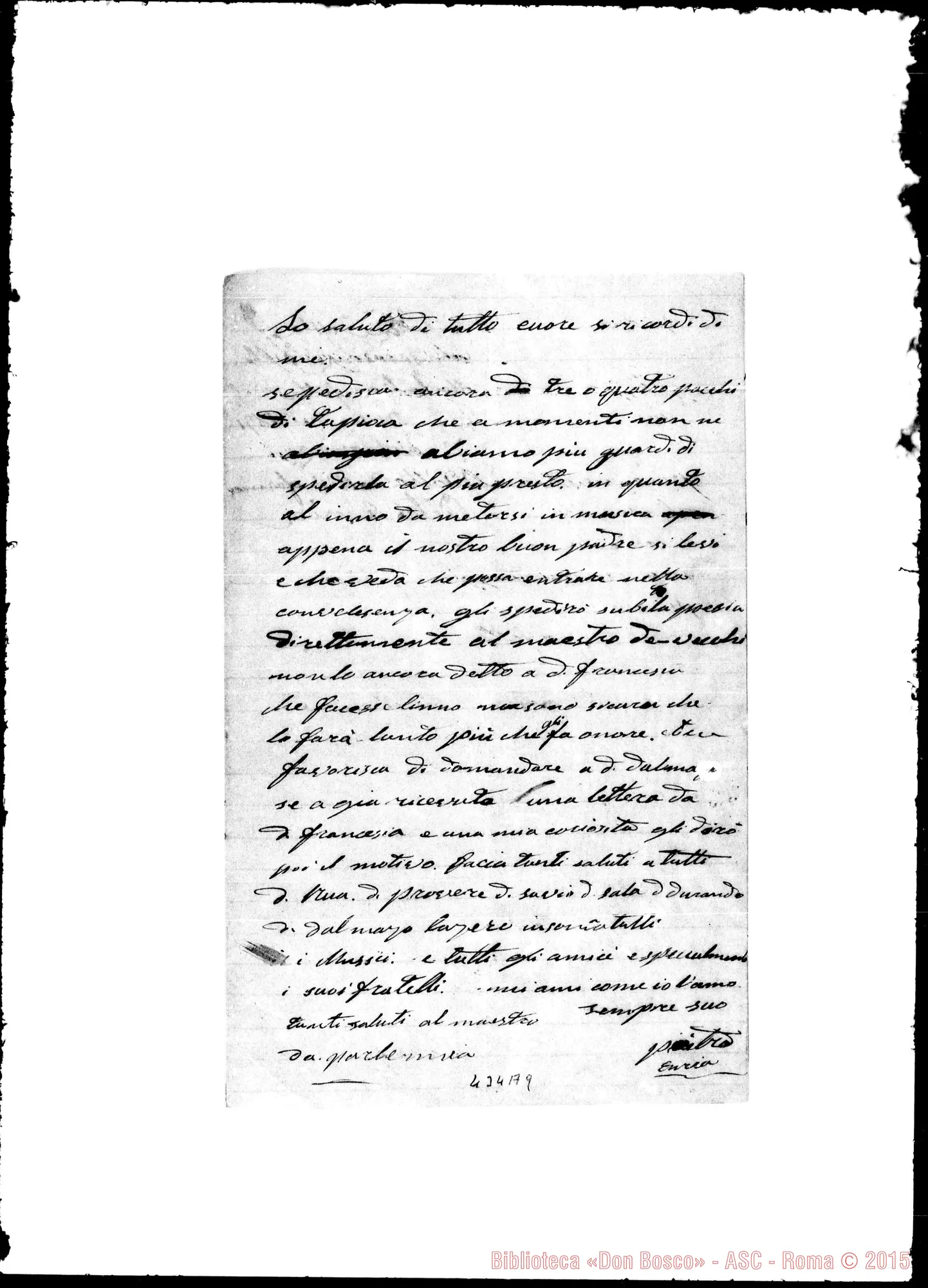 Fotogramma A 9 — Enria Pietro-Giuseppe
