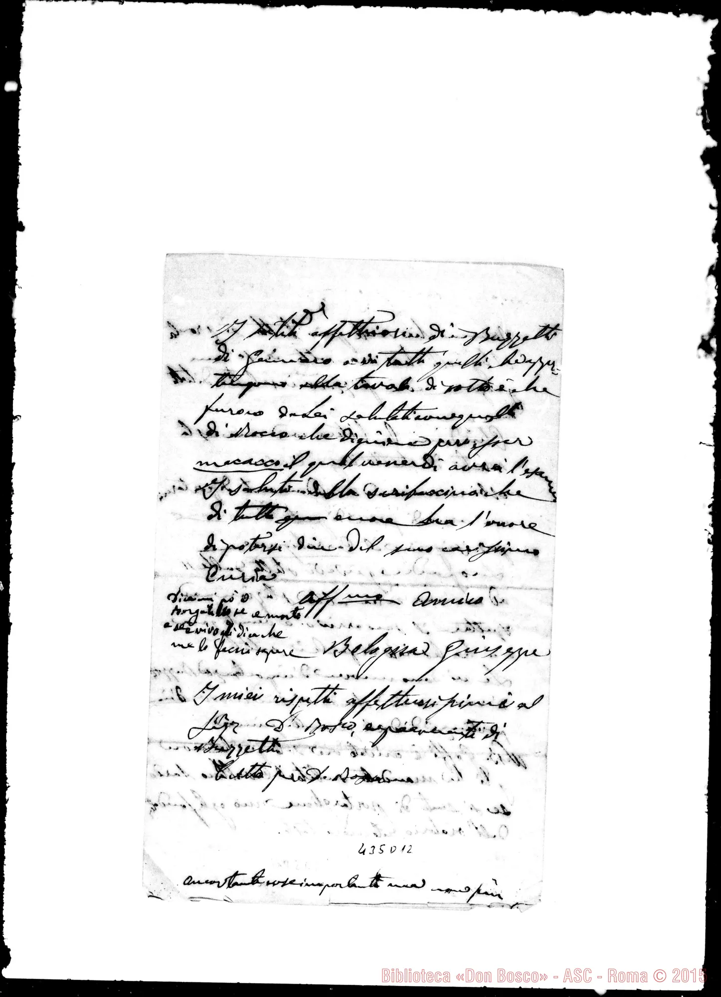 Fotogramma D 12 — Bologna Giuseppe-Enria Pietro