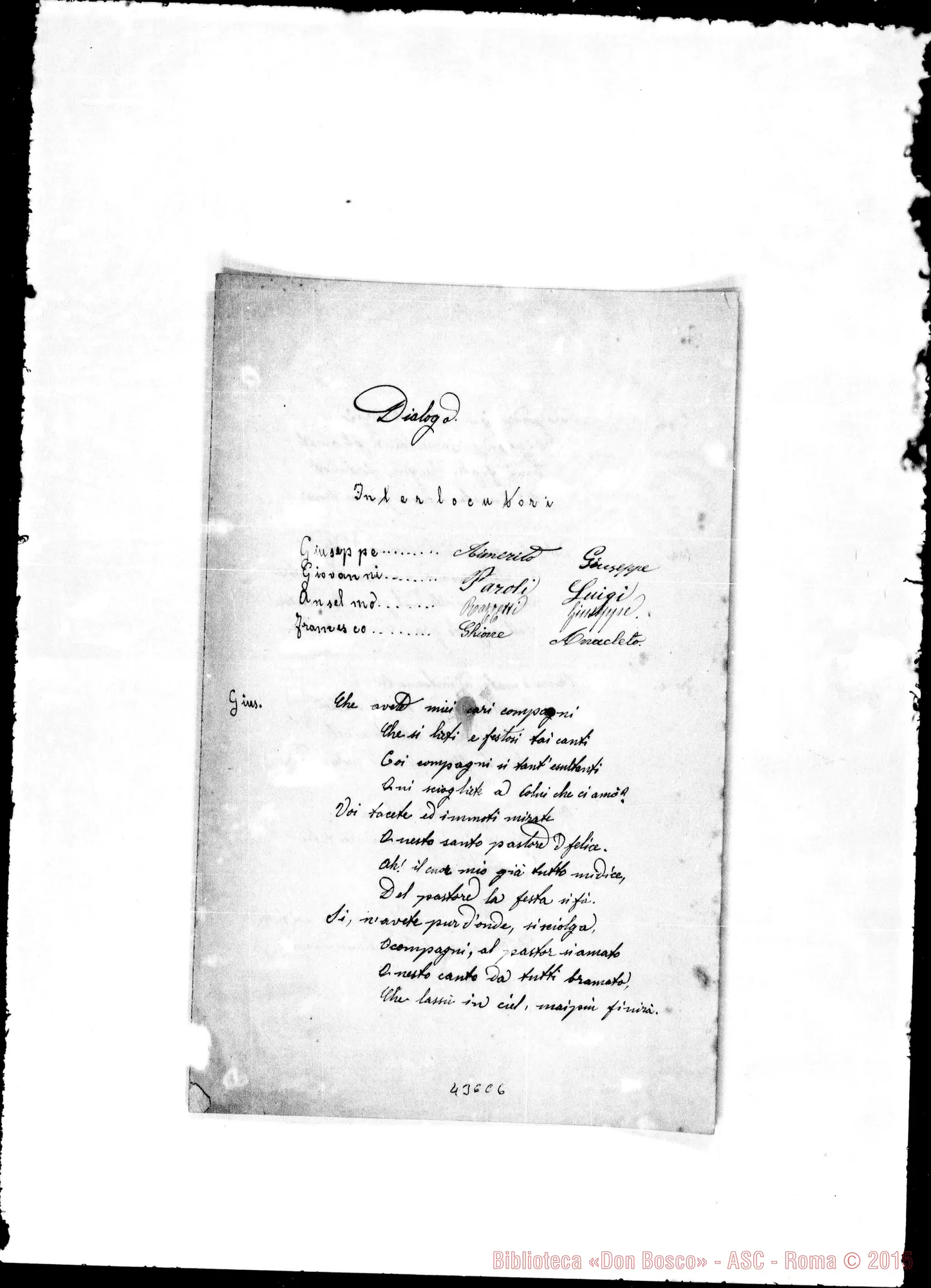 Fotogramma C 6 — Artuffo. Dialogo
