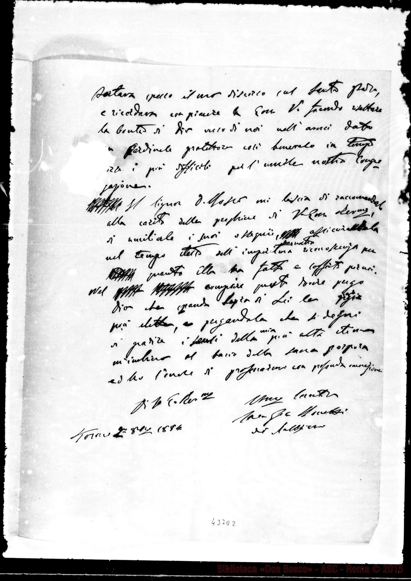 Fotogramma D 2 — Minute di lettere