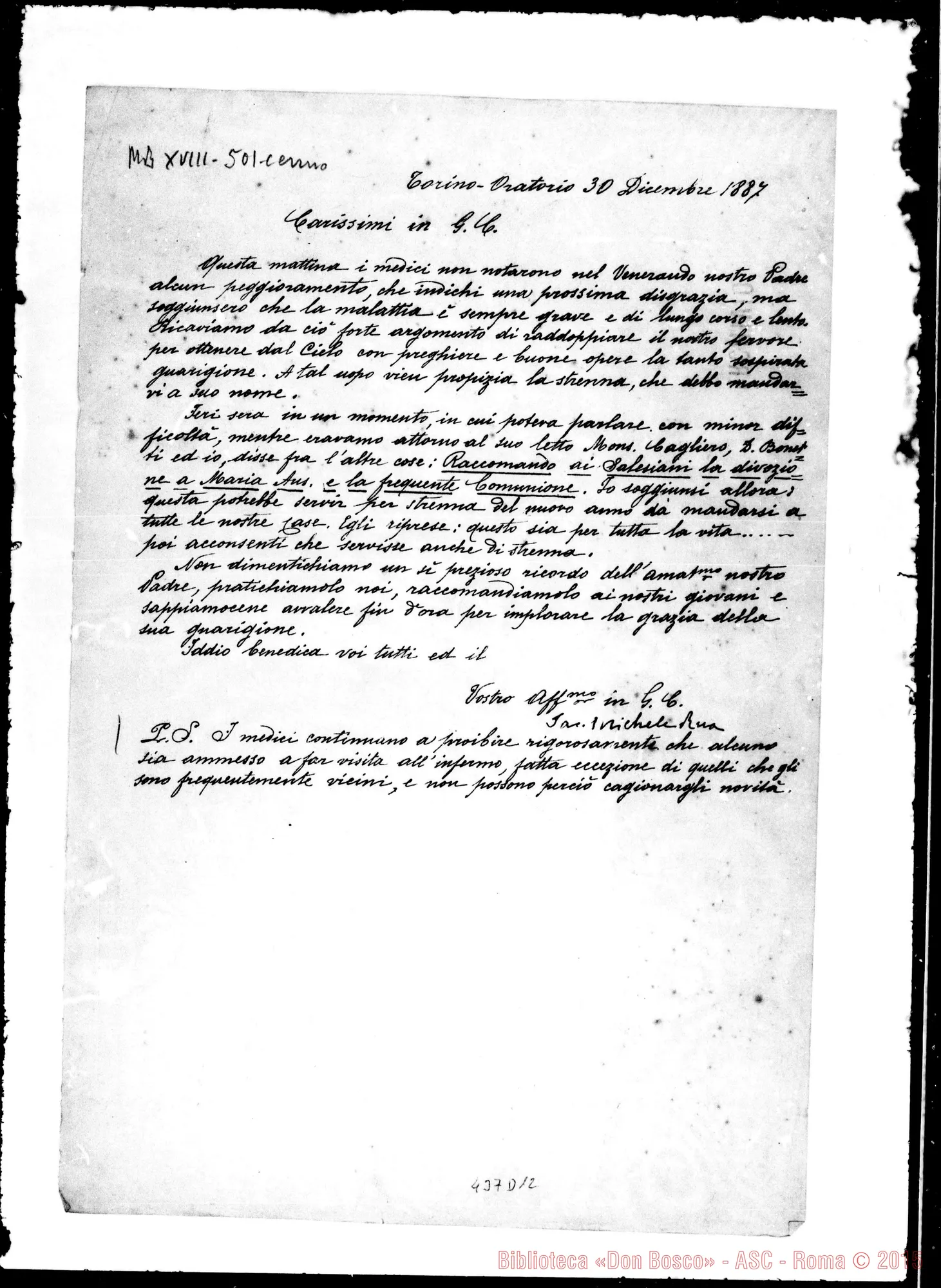 Fotogramma D 12 — Rua-Carissimo in G.C. 30-12-1887
