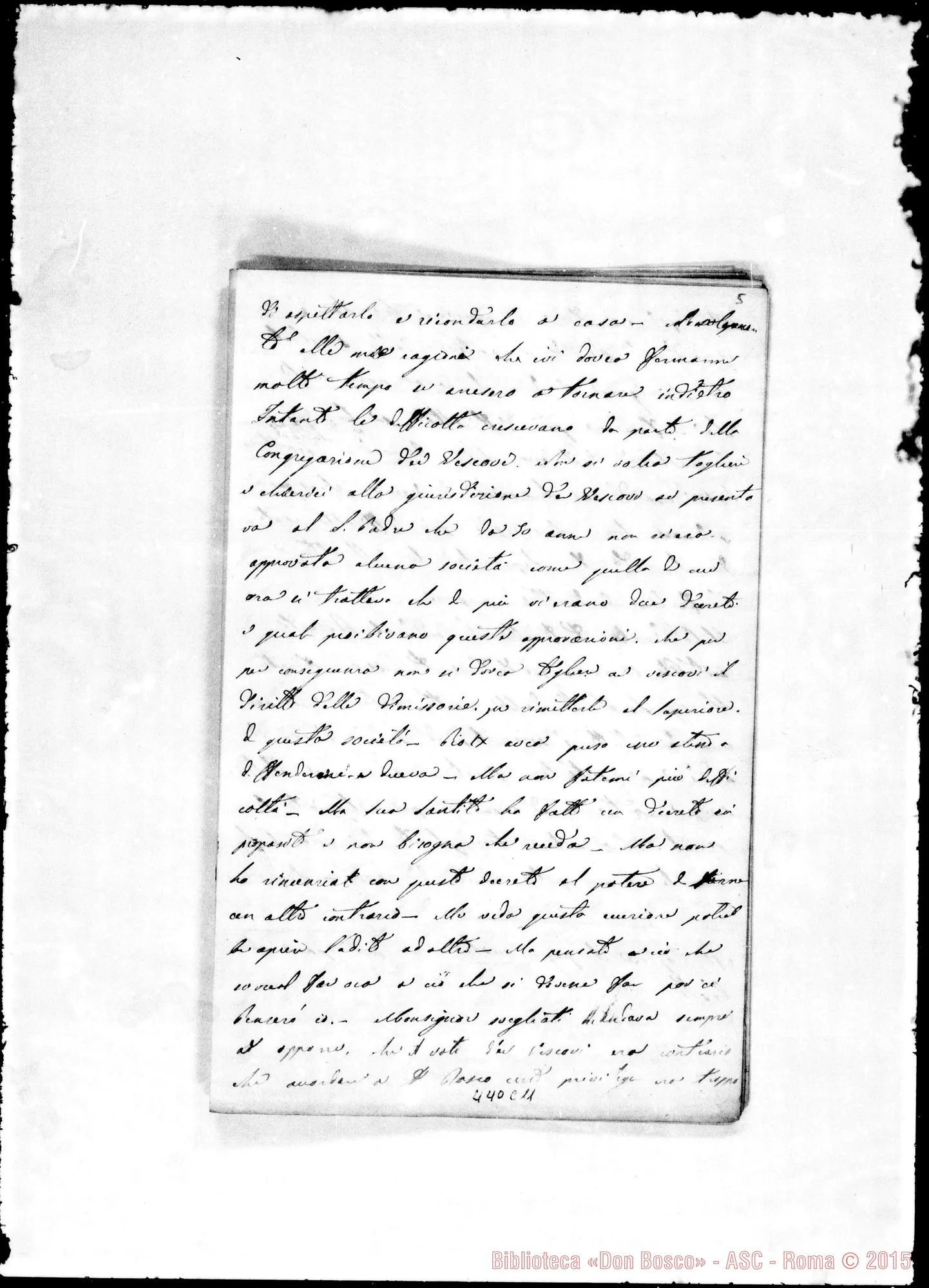 Fotogramma C 11 — «E vostro vivo desiderio…» Ms. di Lemoyne