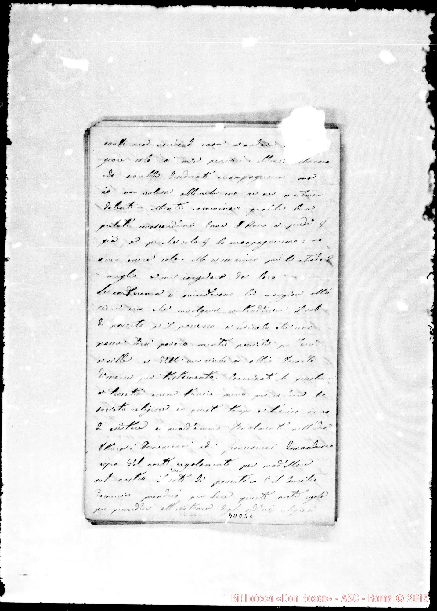 Fotogramma D 2 — «E vostro vivo desiderio…» Ms. di Lemoyne