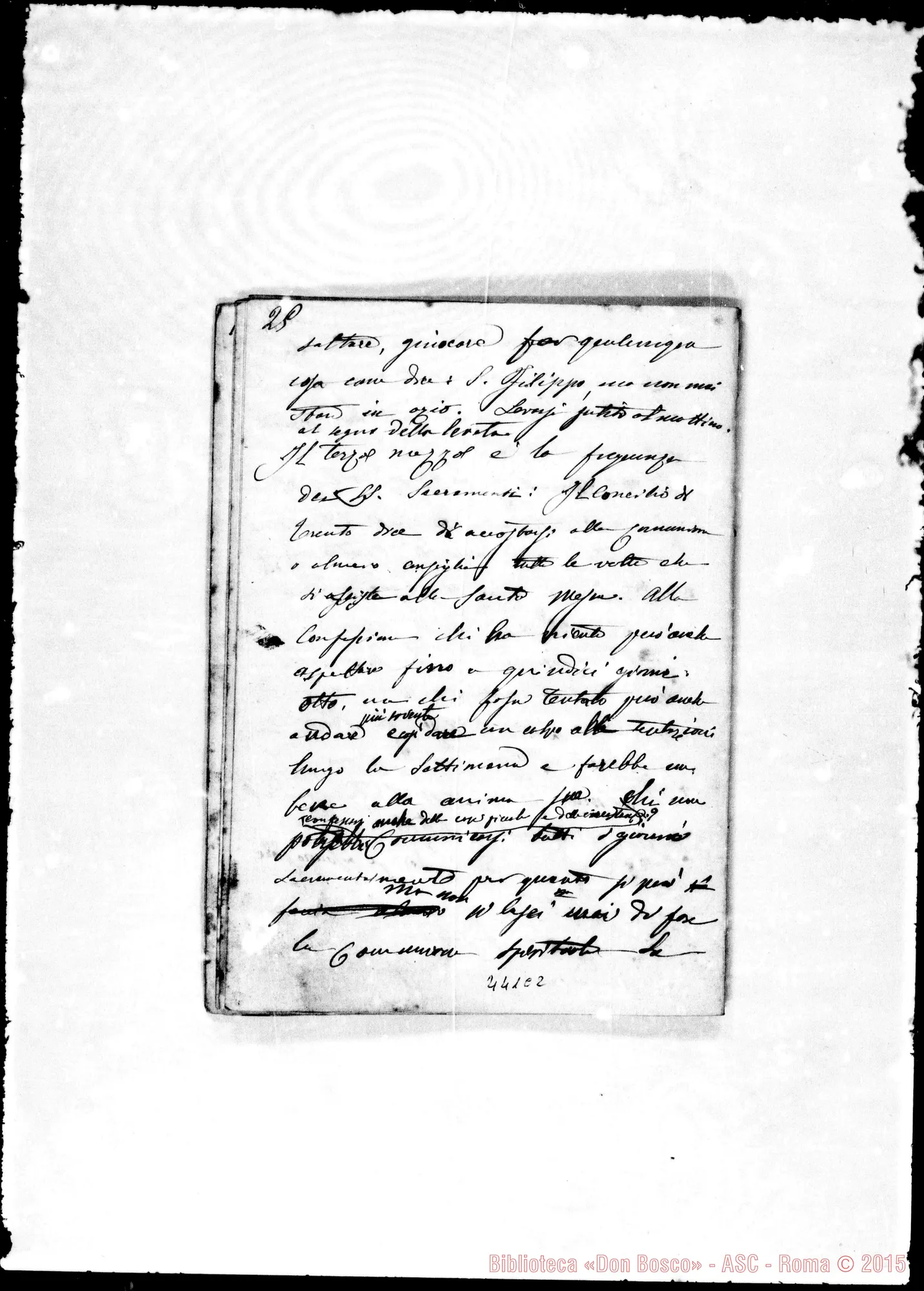Fotogramma C 2 — Esercizi di Trofarello del 1869. Ms. Berto