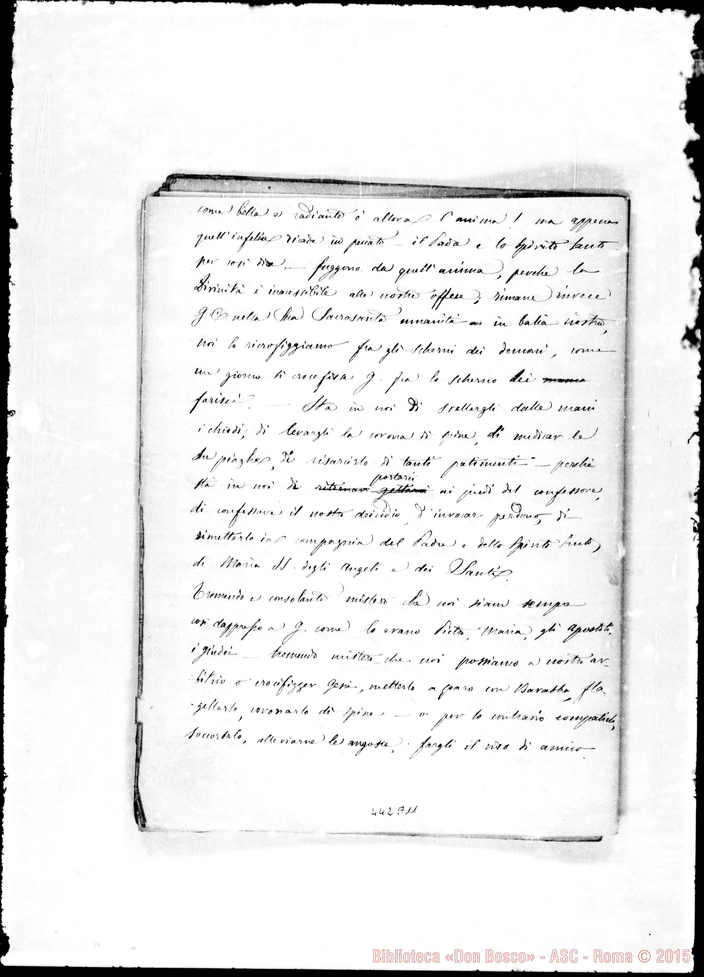 Fotogramma A 11 — Conferenze agli aspiranti. Appunti di D. Cesare Chiala: 1872-1875