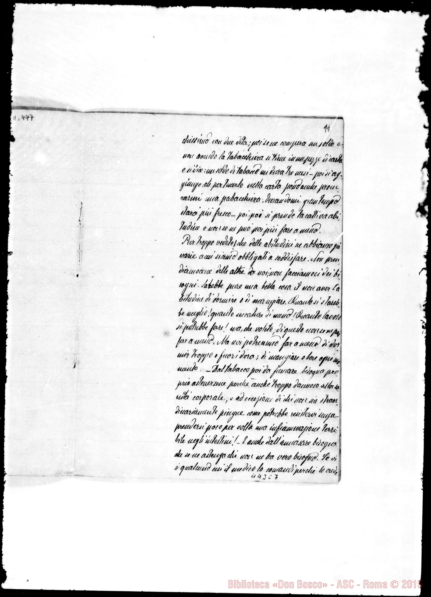 Fotogramma C 7 — Conferenza nella sera del giorno di Pentecoste 1876. Ms. Barberis