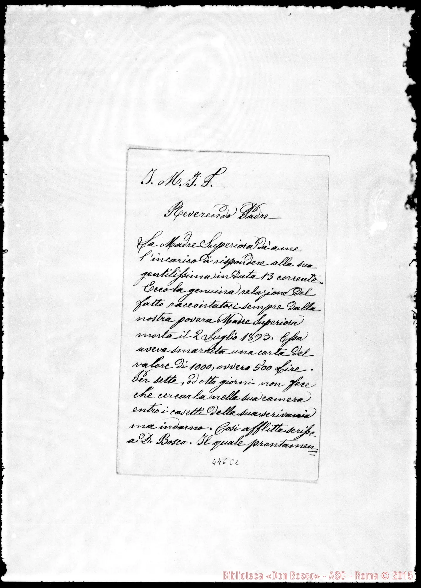Fotogramma C 2 — Maria Paolina di Gesù Bambino