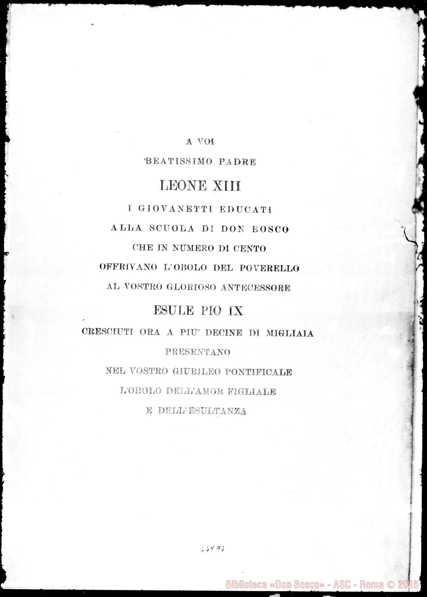 Fotogramma A 7 — A Leone XIII…