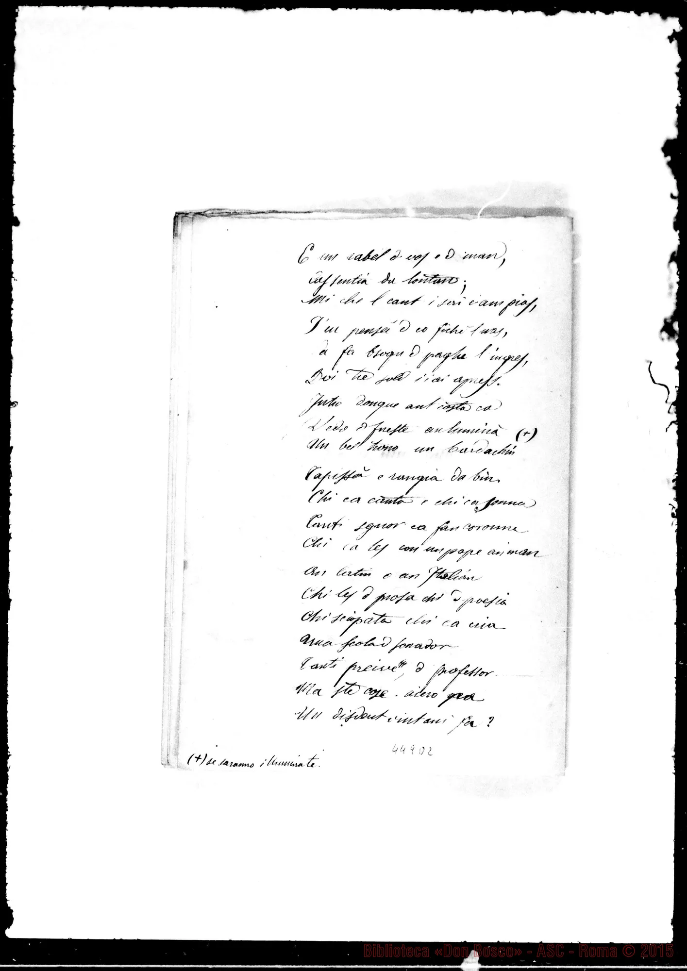 Fotogramma D 2 — Onoranze A D. Bosco in vita dall’anno 1853 al 1888