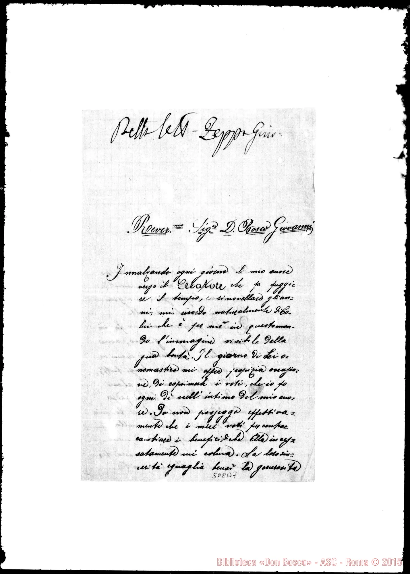 Fotogramma B 7 — Onoranze: Poesie e lettere d’augurio in ordine alfabetico