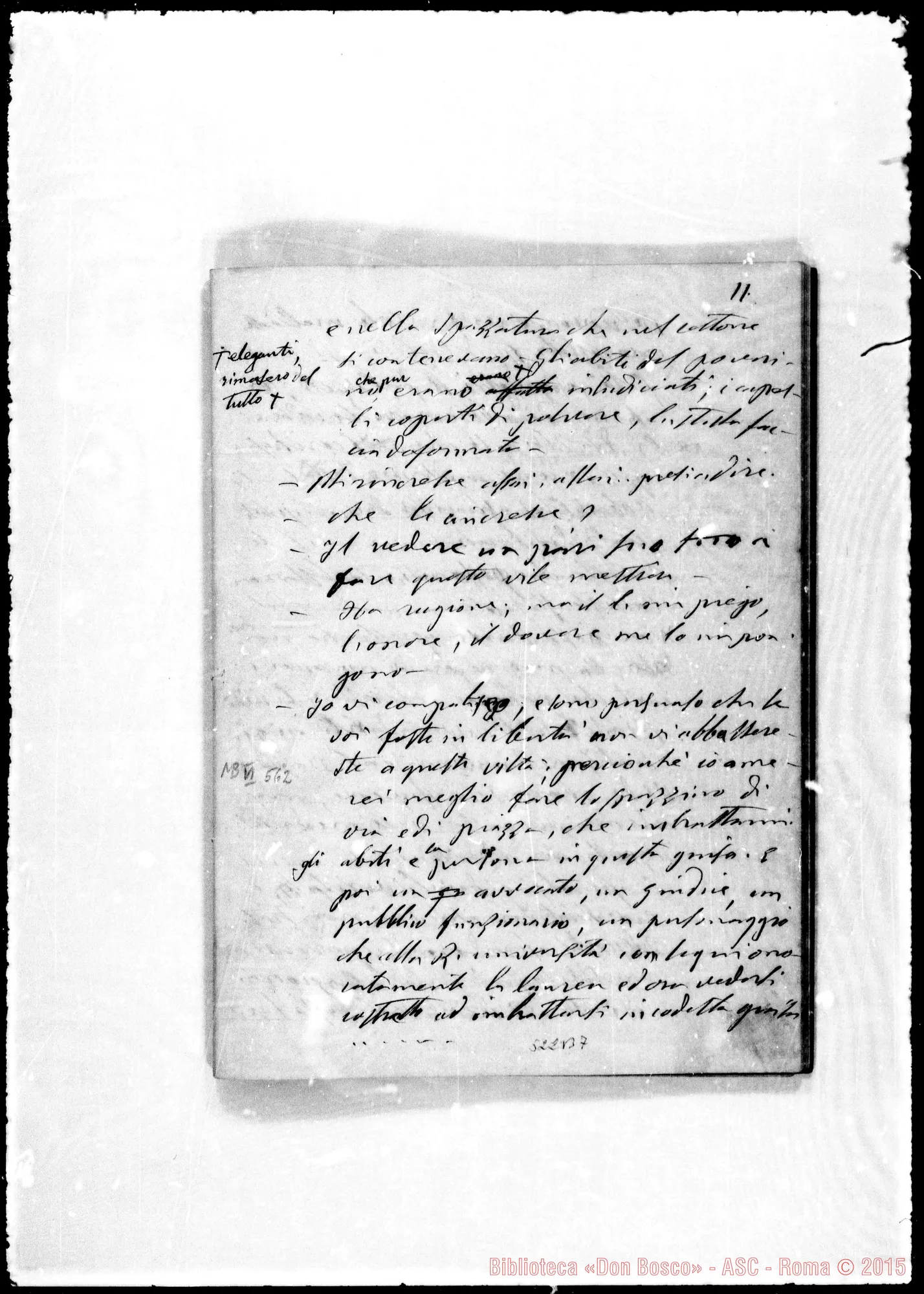 Fotogramma B 7 — (ASC 132) Sul nome «Autografi-perquisizioni»: PERQUISIZIONI Due quaderni interamente ms. Bosco