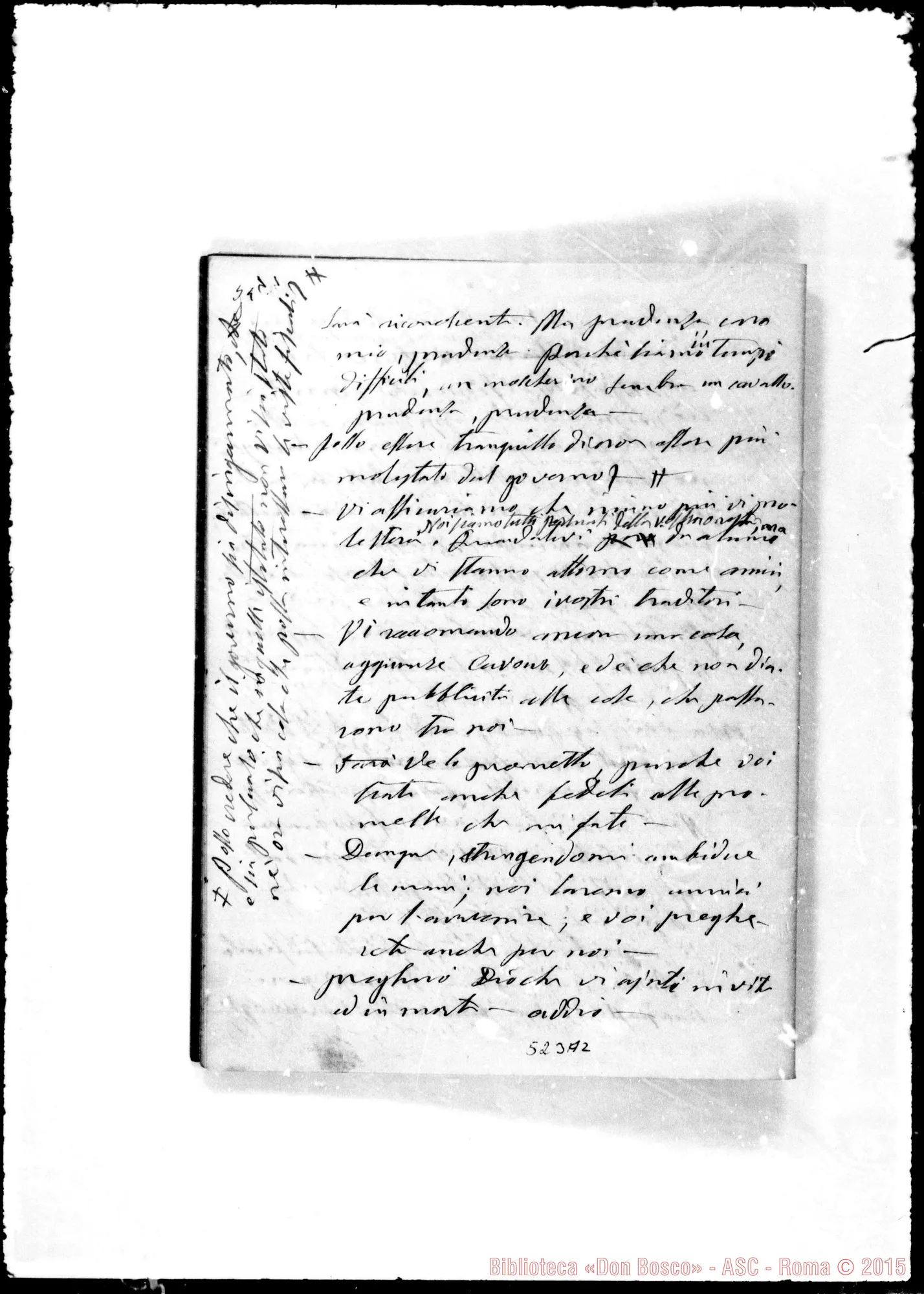 Fotogramma A 2 — (ASC 132) Sul nome «Autografi-perquisizioni»: PERQUISIZIONI Due quaderni interamente ms. Bosco