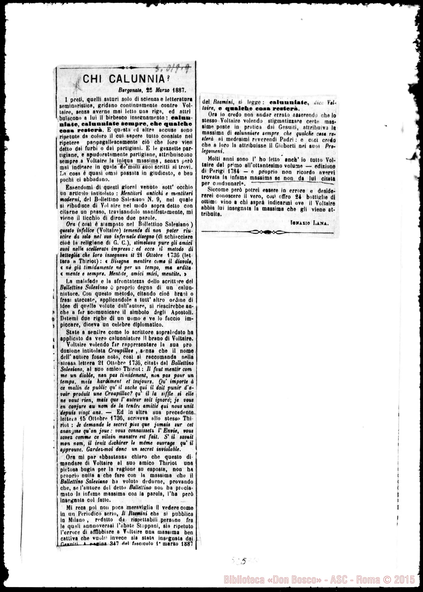 Fotogramma A 10 — Giornali: L’Eco di Bergamo