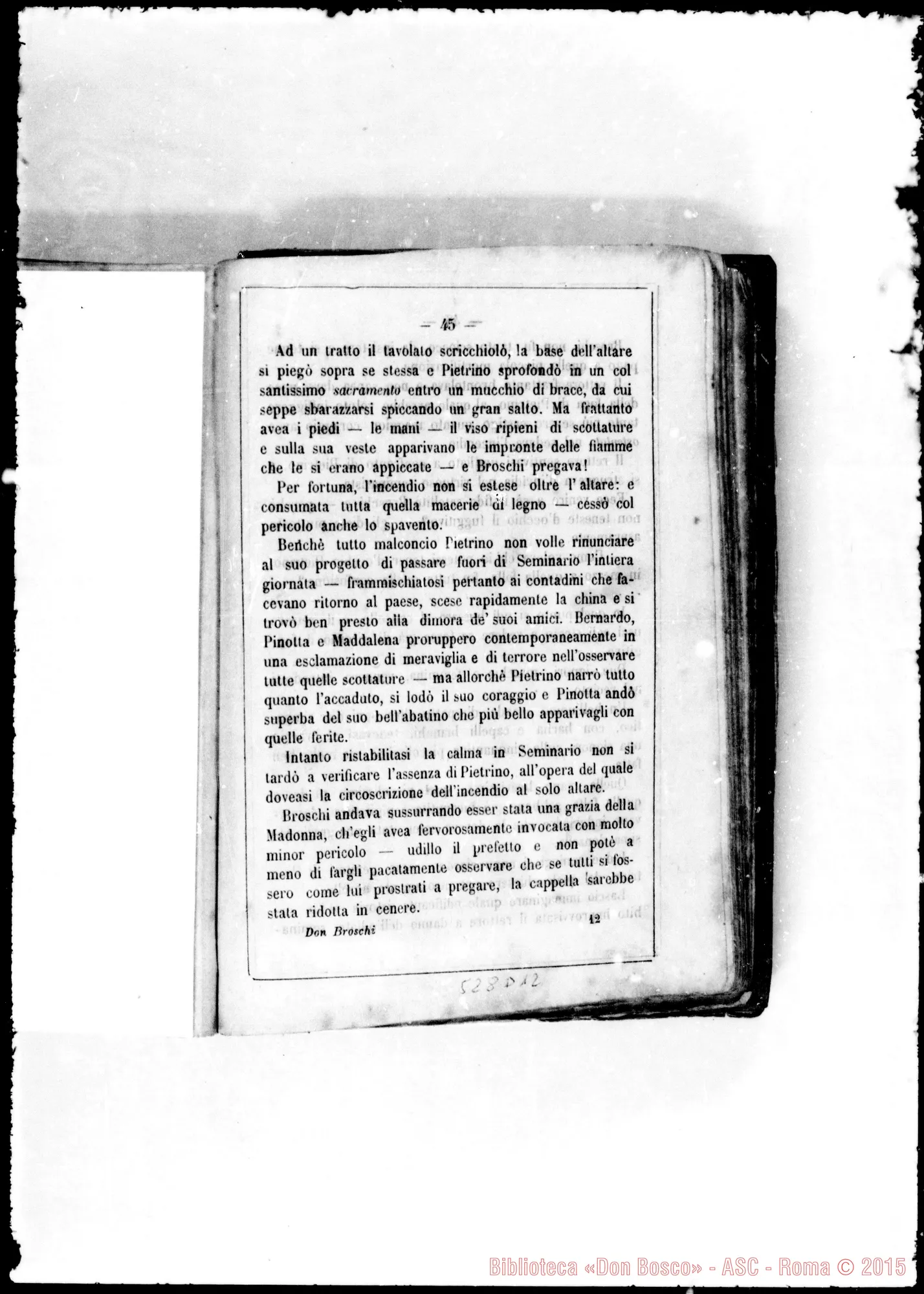 Fotogramma D 12 — Stampato: «Don Broschi di Valdivia». Cavaliere della Rocchetta