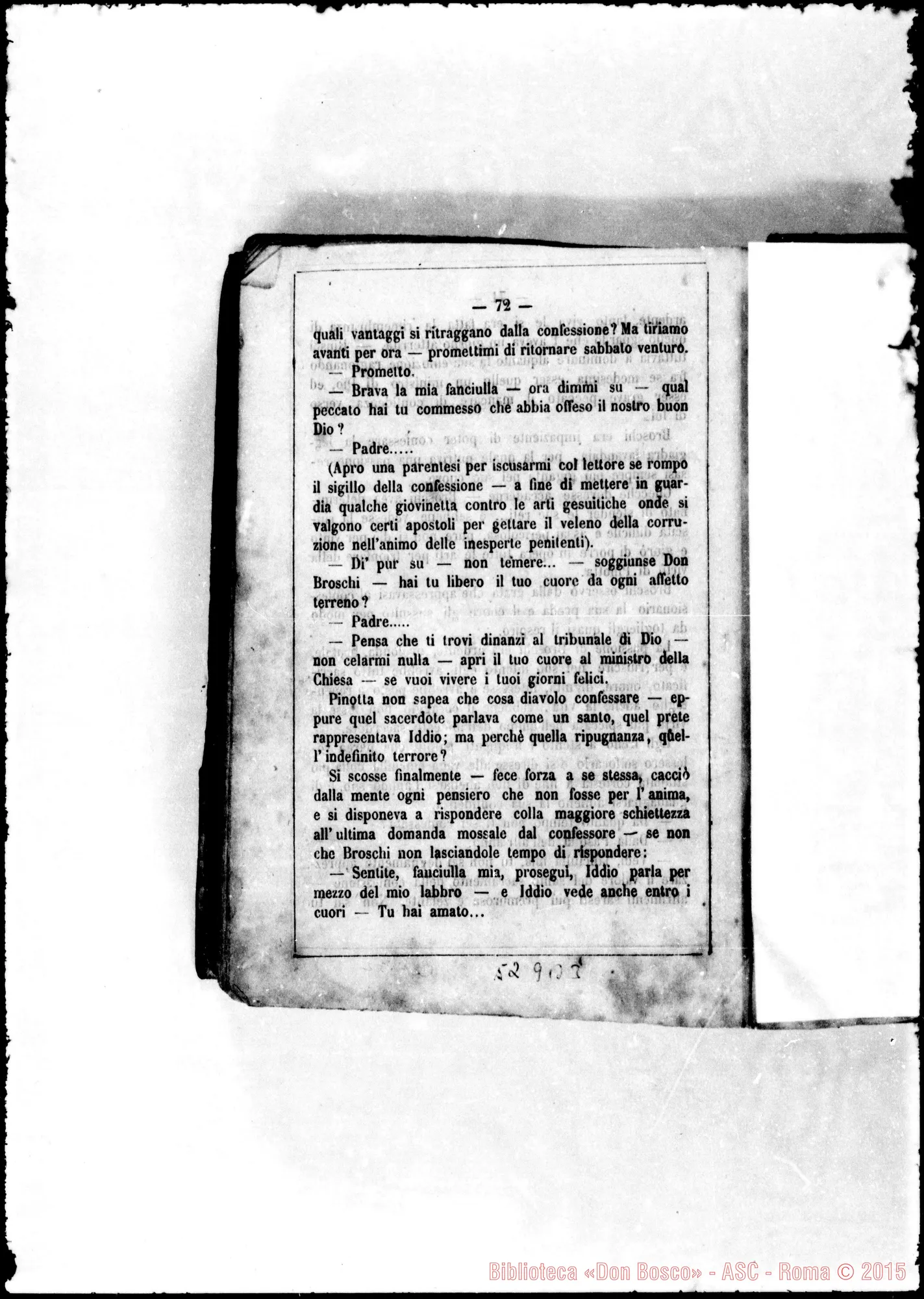 Fotogramma B 3 — Stampato: «Don Broschi di Valdivia». Cavaliere della Rocchetta