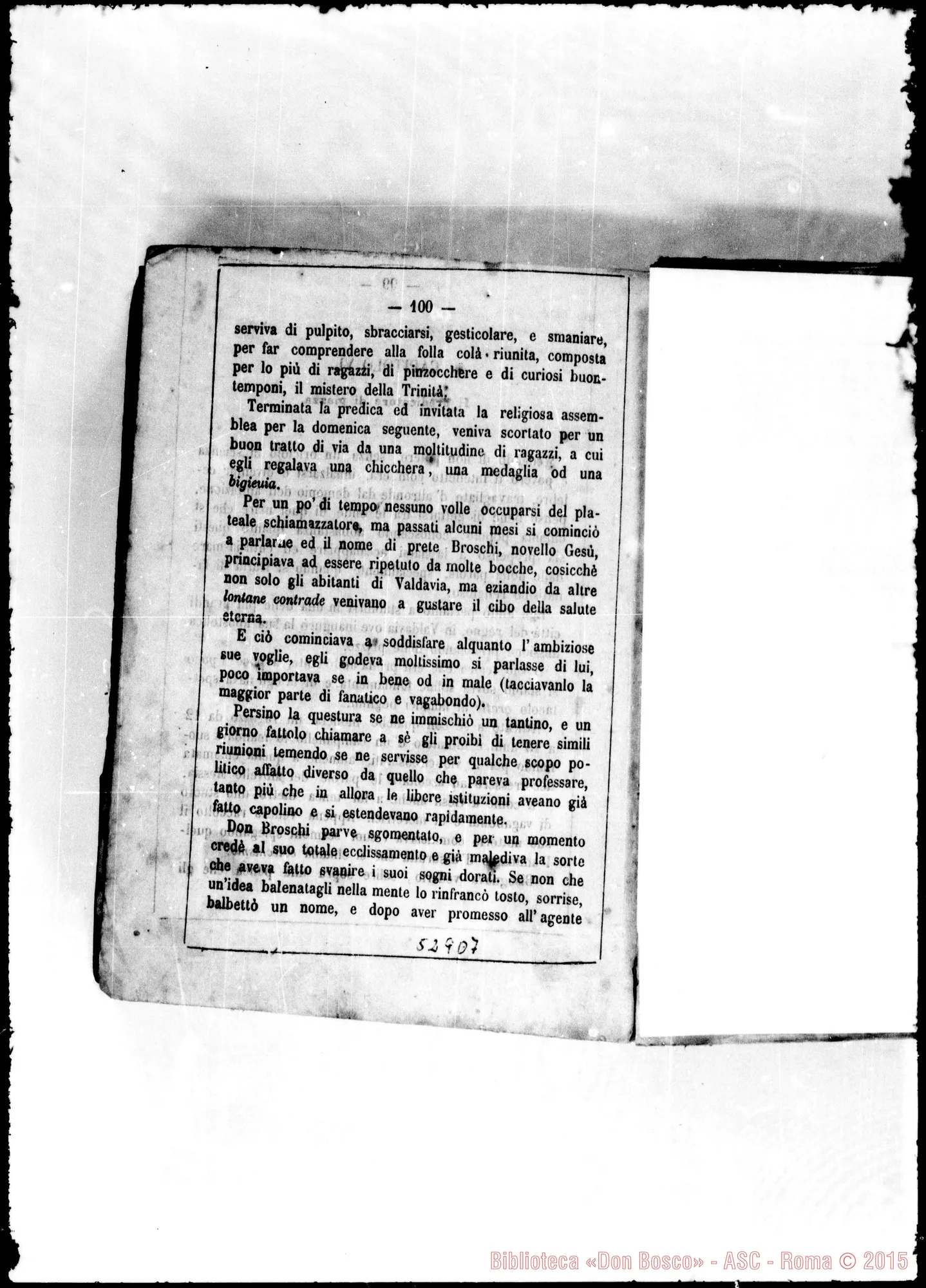 Fotogramma D 7 — Stampato: «Don Broschi di Valdivia». Cavaliere della Rocchetta