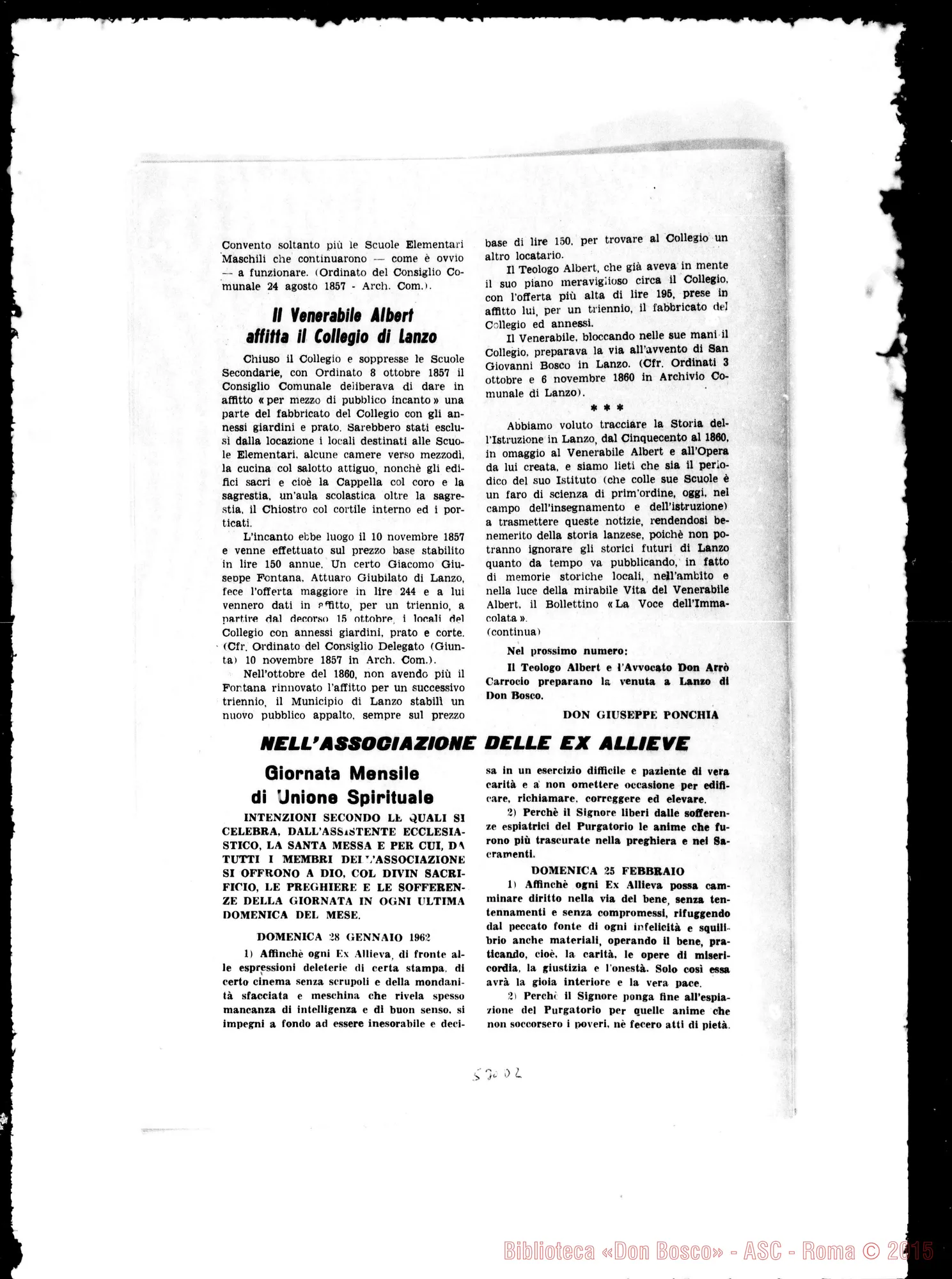 Fotogramma D 2 — «Ciò che i documenti d’archivio…» Giuseppe Ponchia