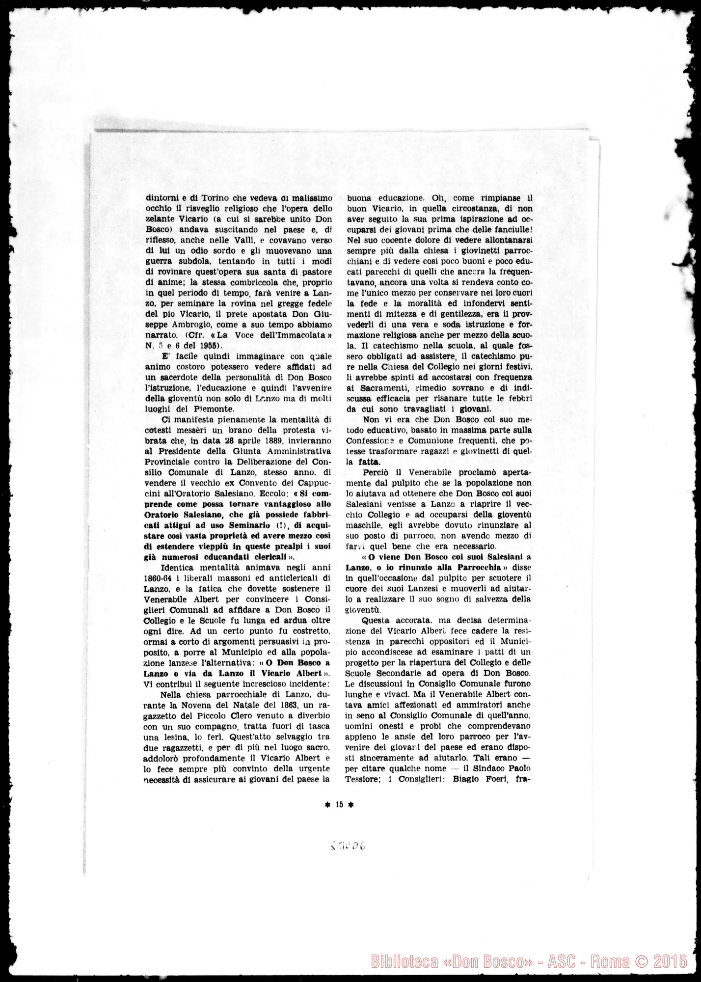 Fotogramma D 6 — «Ciò che i documenti d’archivio…» Giuseppe Ponchia