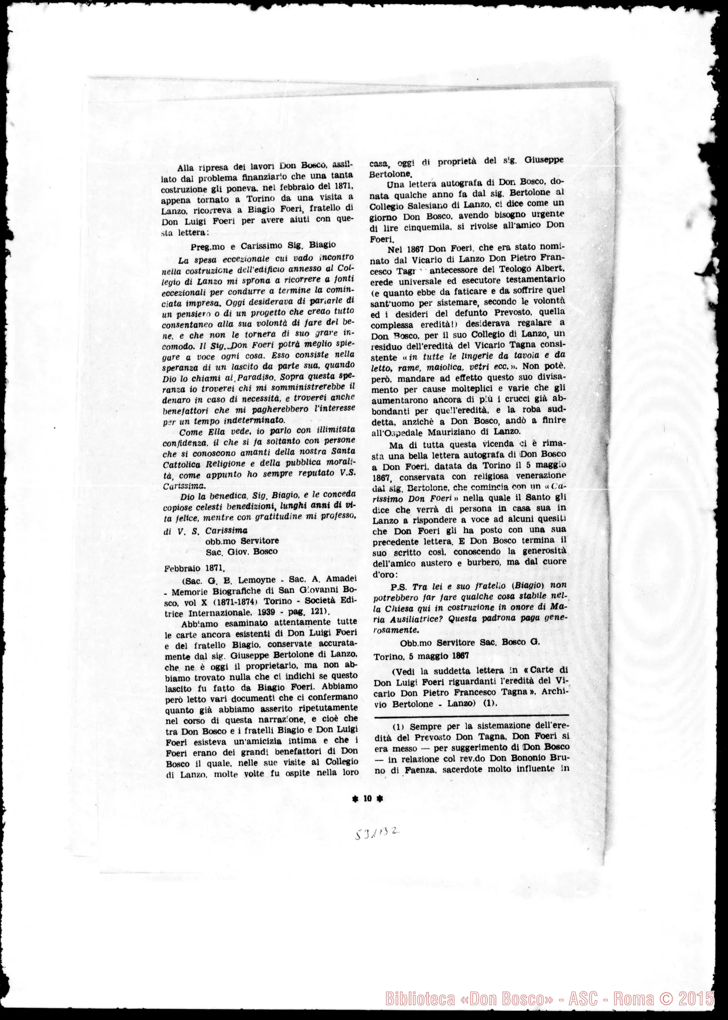 Fotogramma B 2 — «Ciò che i documenti d’archivio…» Giuseppe Ponchia