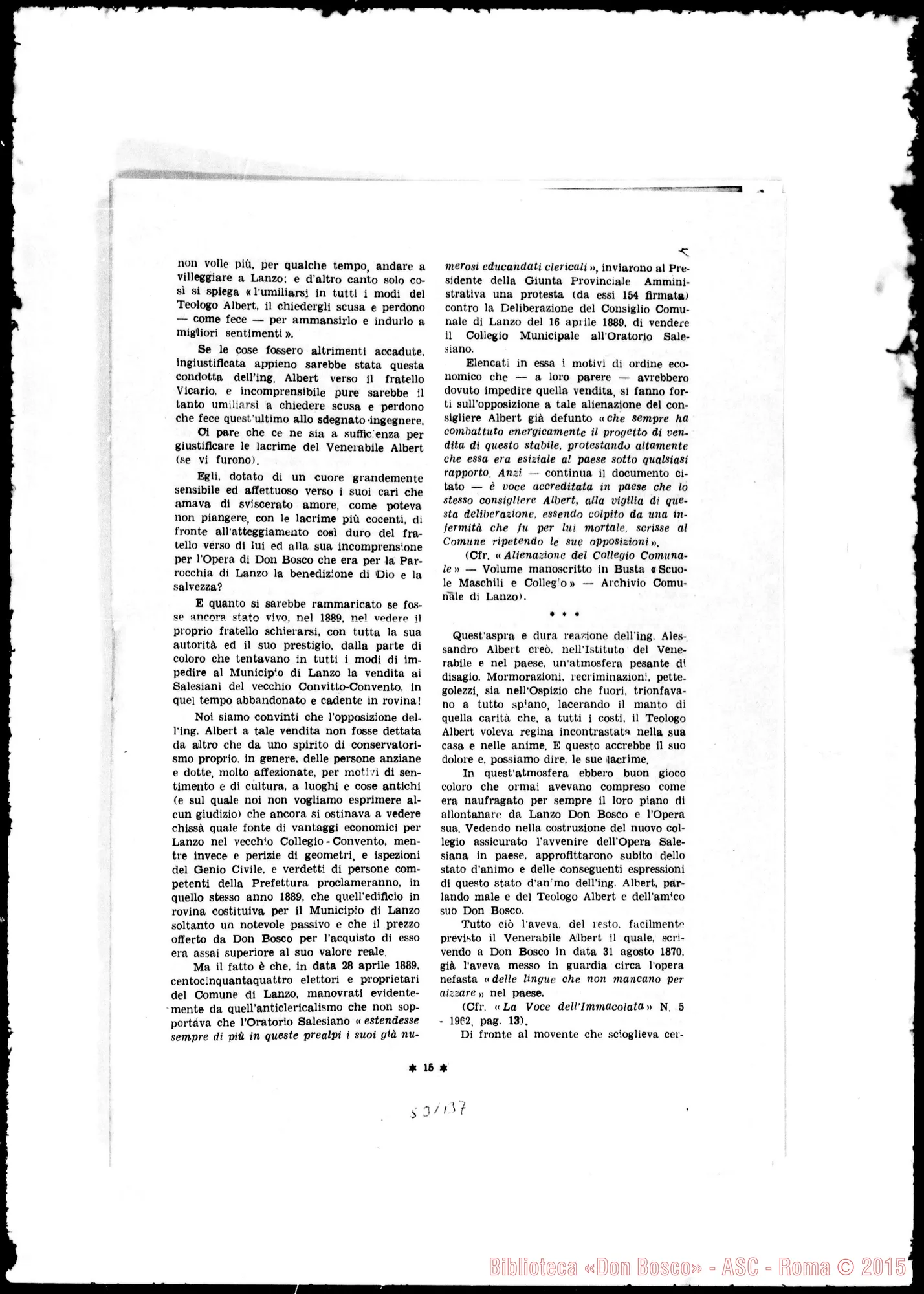 Fotogramma B 7 — «Ciò che i documenti d’archivio…» Giuseppe Ponchia