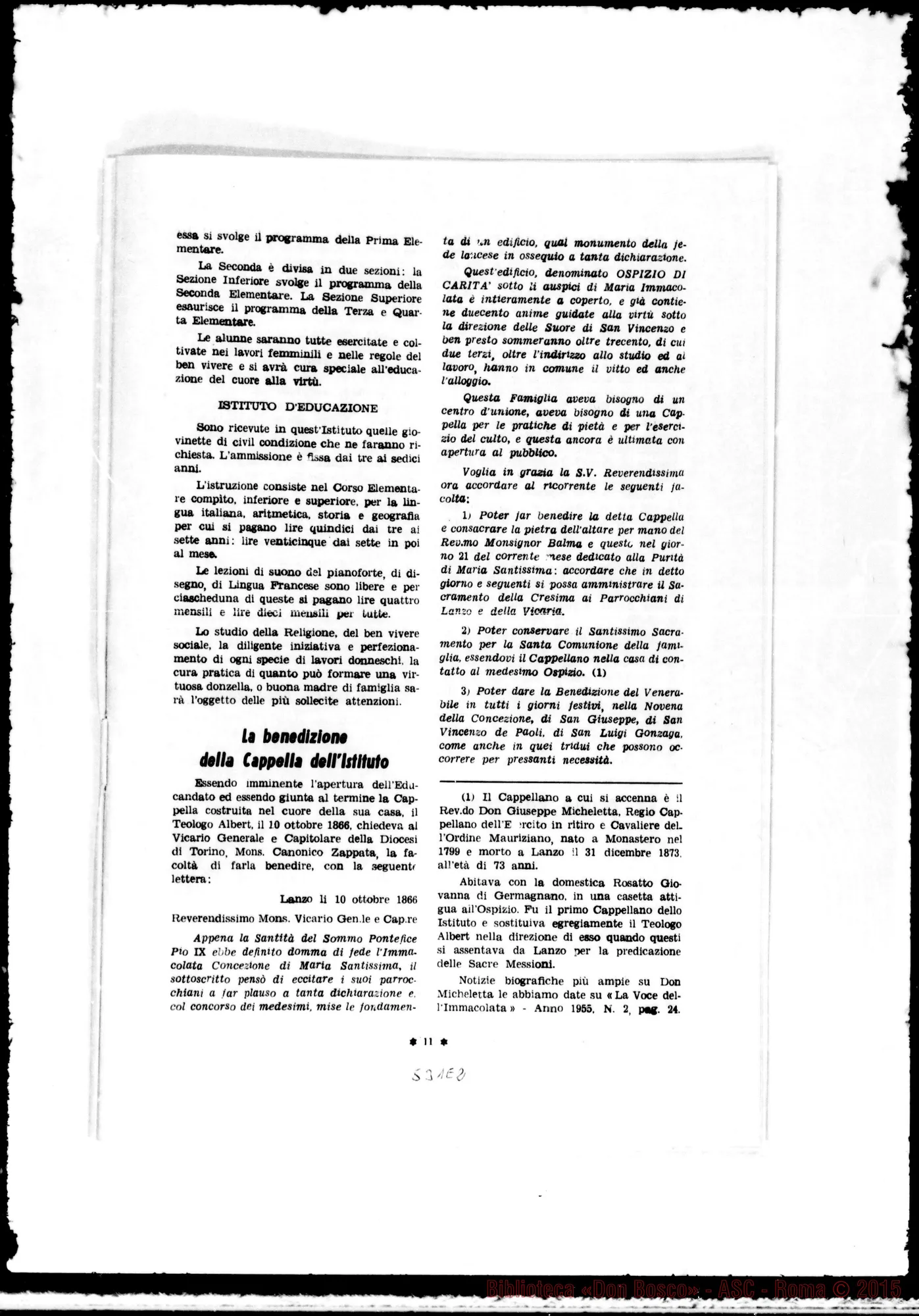 Fotogramma E 2 — Pagine di storia albertina E lanzese.