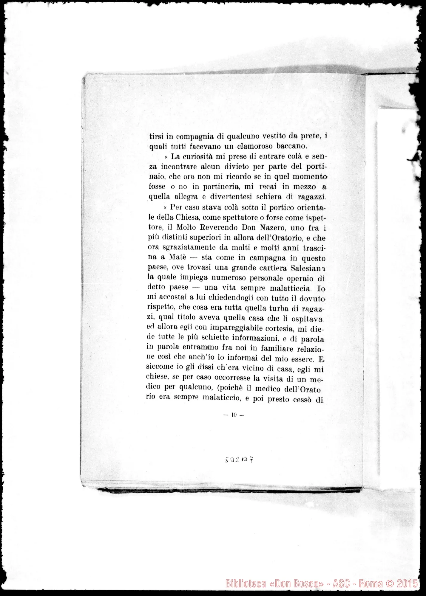 Fotogramma B 7 — «Chi era D. Bosco». Biografia Fisio-Psico-Patologica. Albertotti