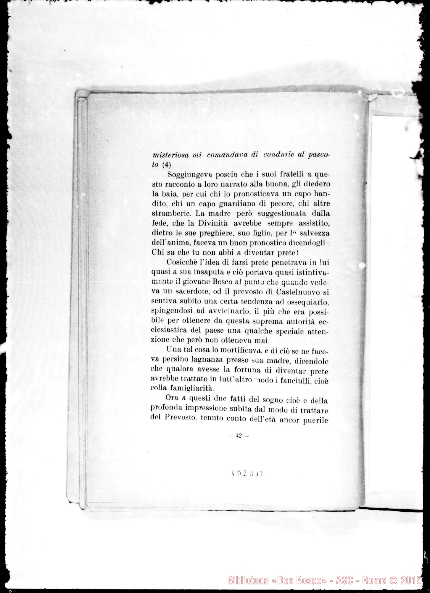 Fotogramma D 12 — «Chi era D. Bosco». Biografia Fisio-Psico-Patologica. Albertotti