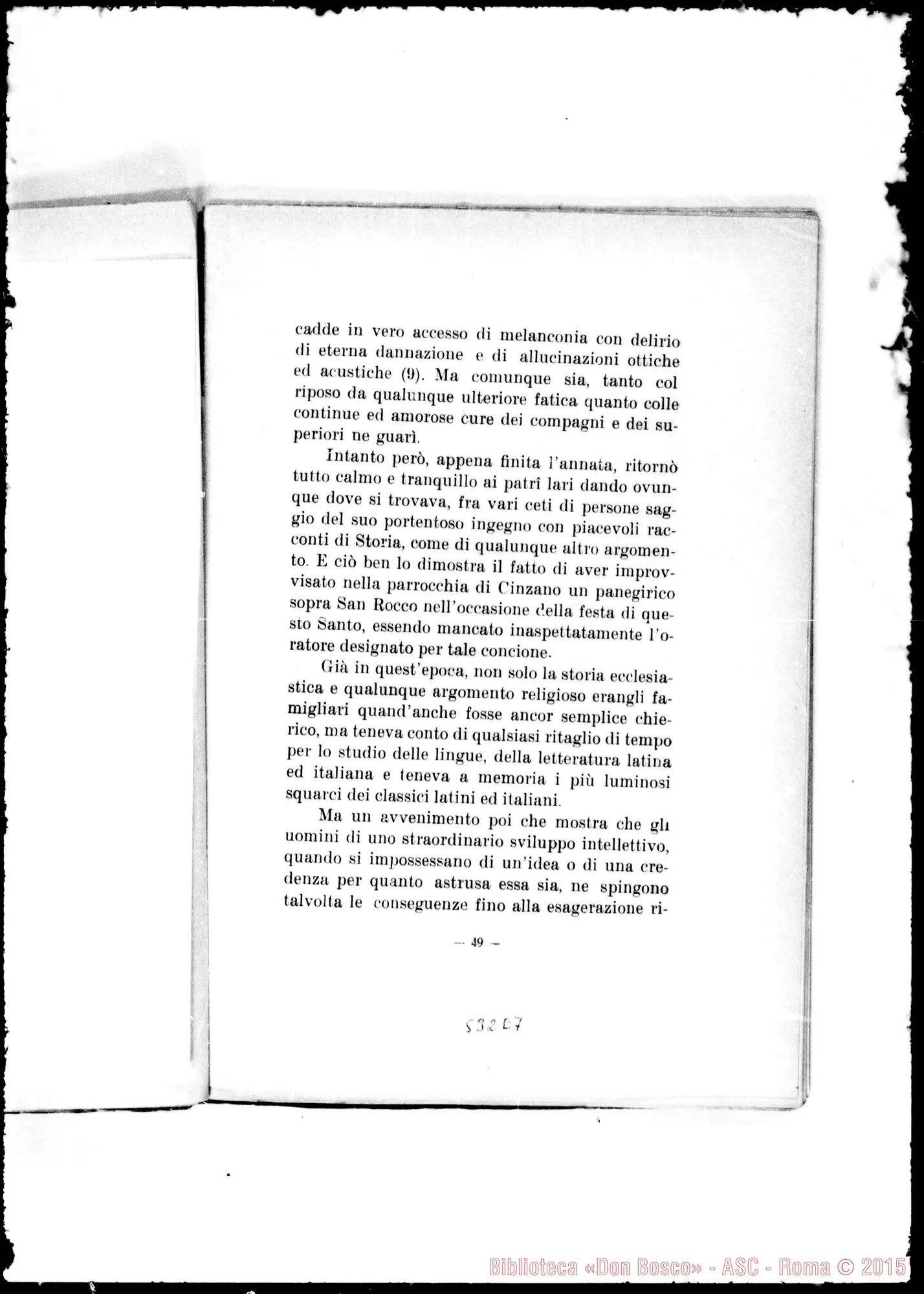 Fotogramma E 7 — «Chi era D. Bosco». Biografia Fisio-Psico-Patologica. Albertotti